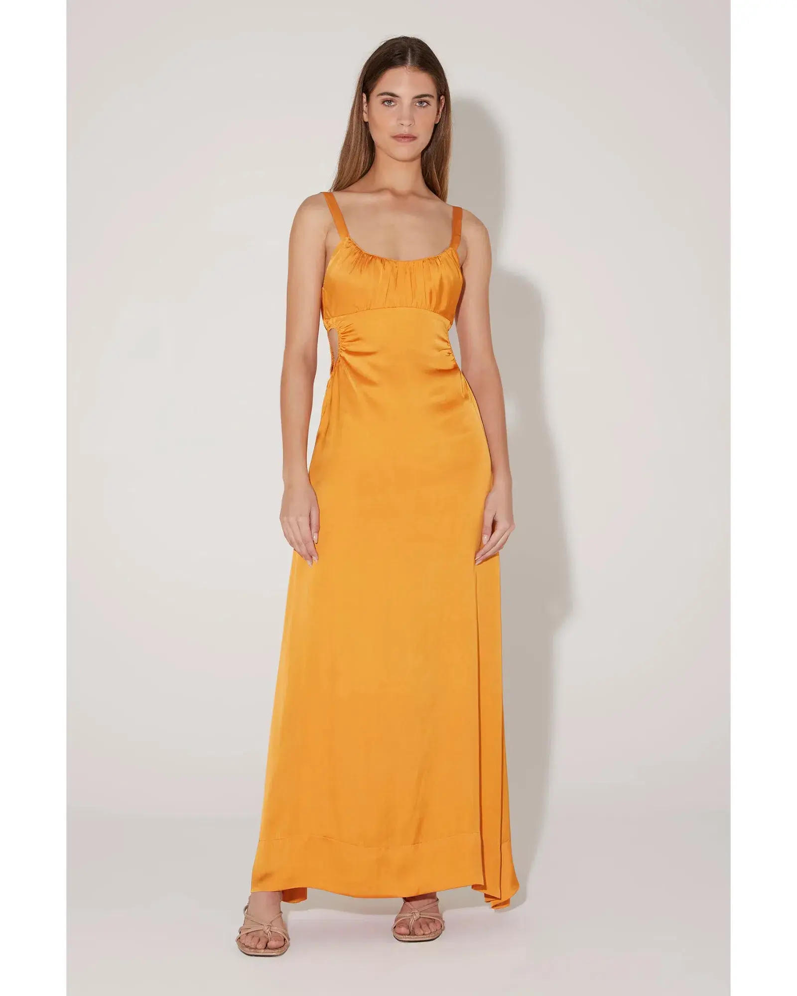 Hansen and Gretel Carlos Maxi Dress in Orange Size Medium / AU 10 - Image 1