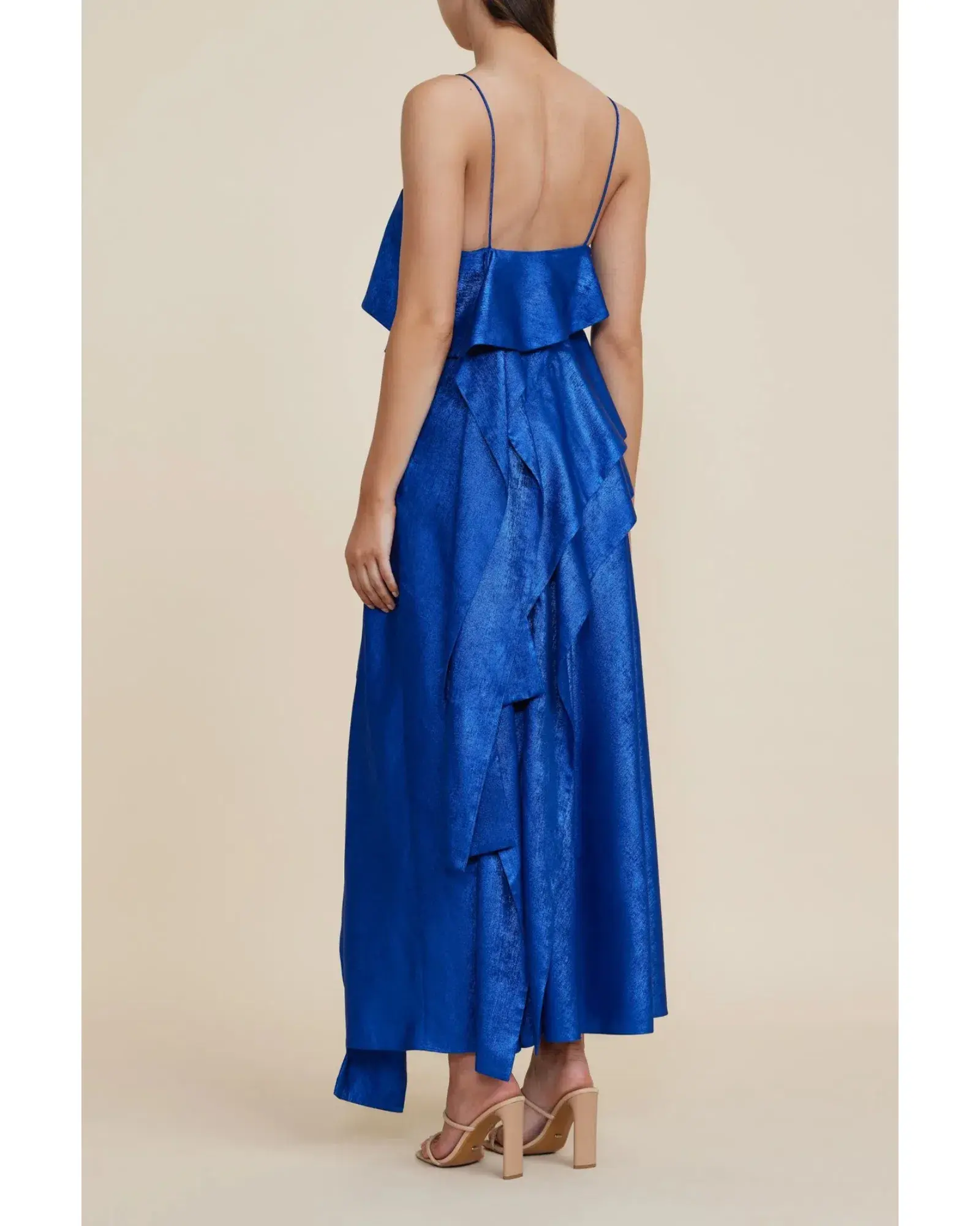 Acler Harley Midi Dress Regal Blue Size AU 14 - Image 2