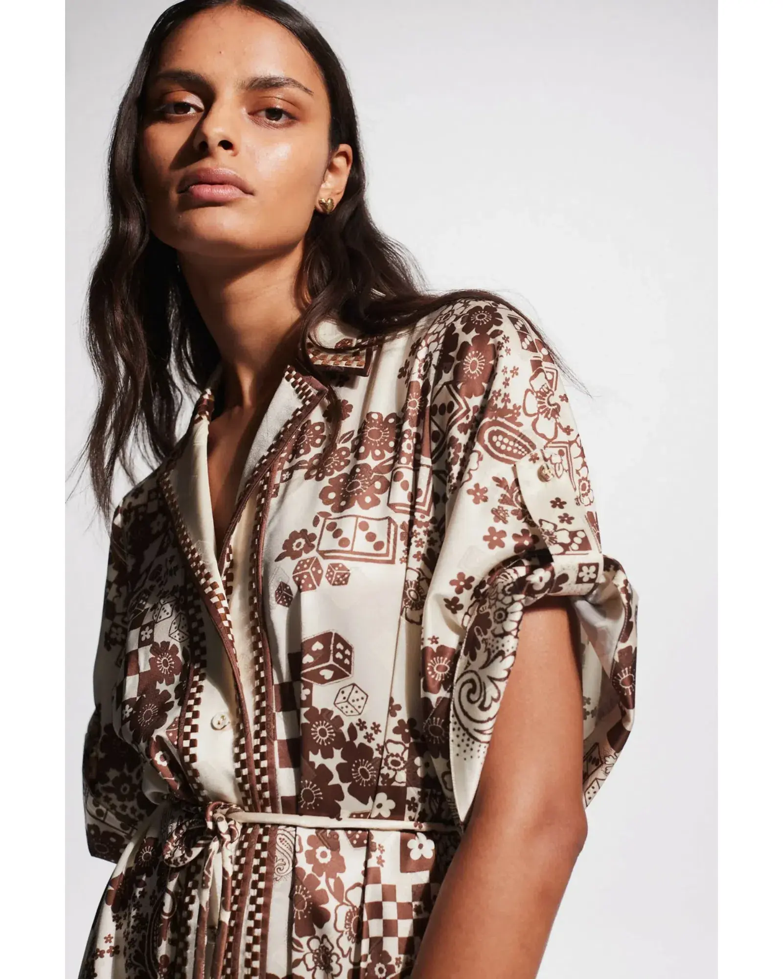 Alemais Vinnie Shirtdress Print Size AU 14 - Image 2