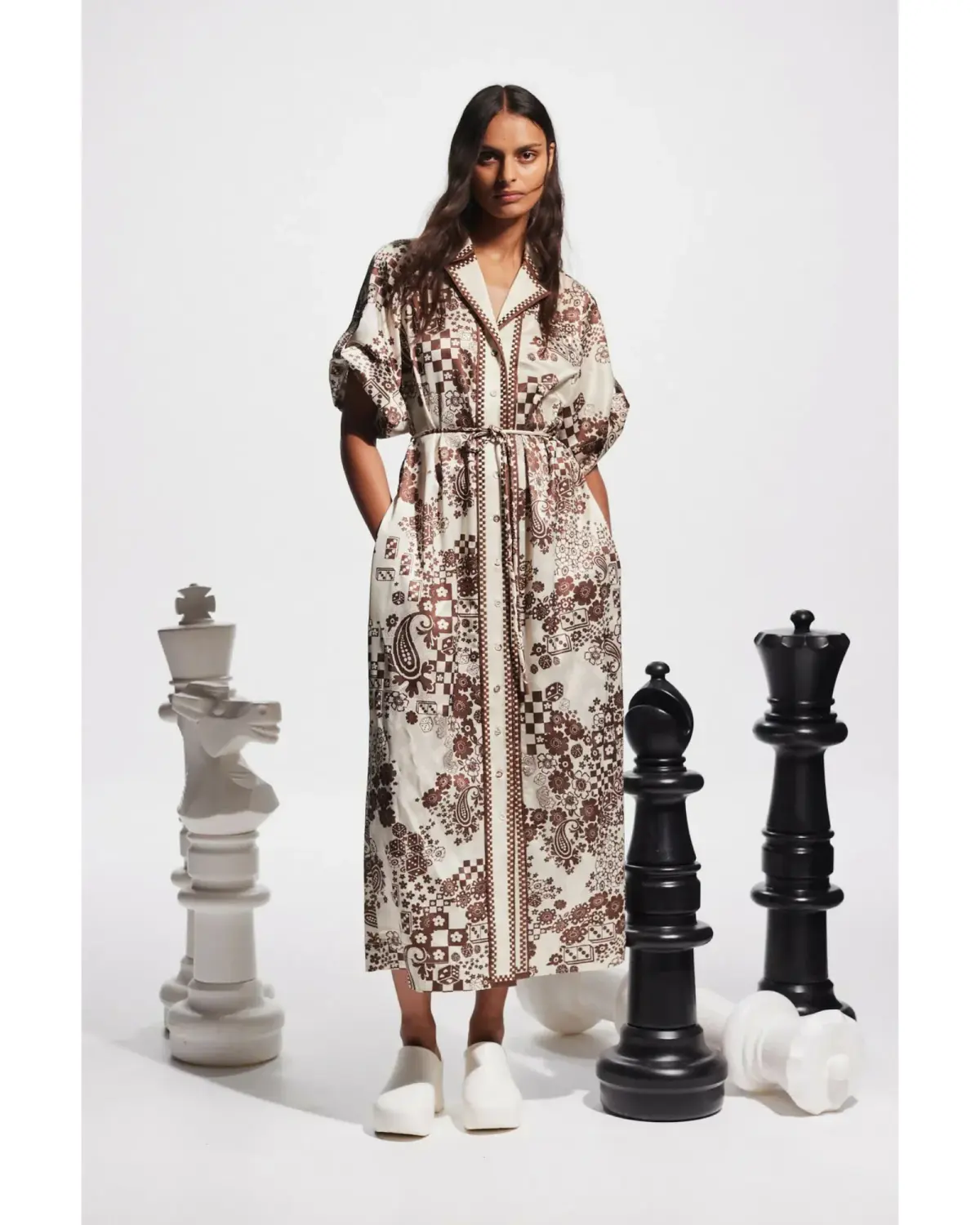 Alemais Vinnie Shirtdress Print Size AU 14 - Image 1
