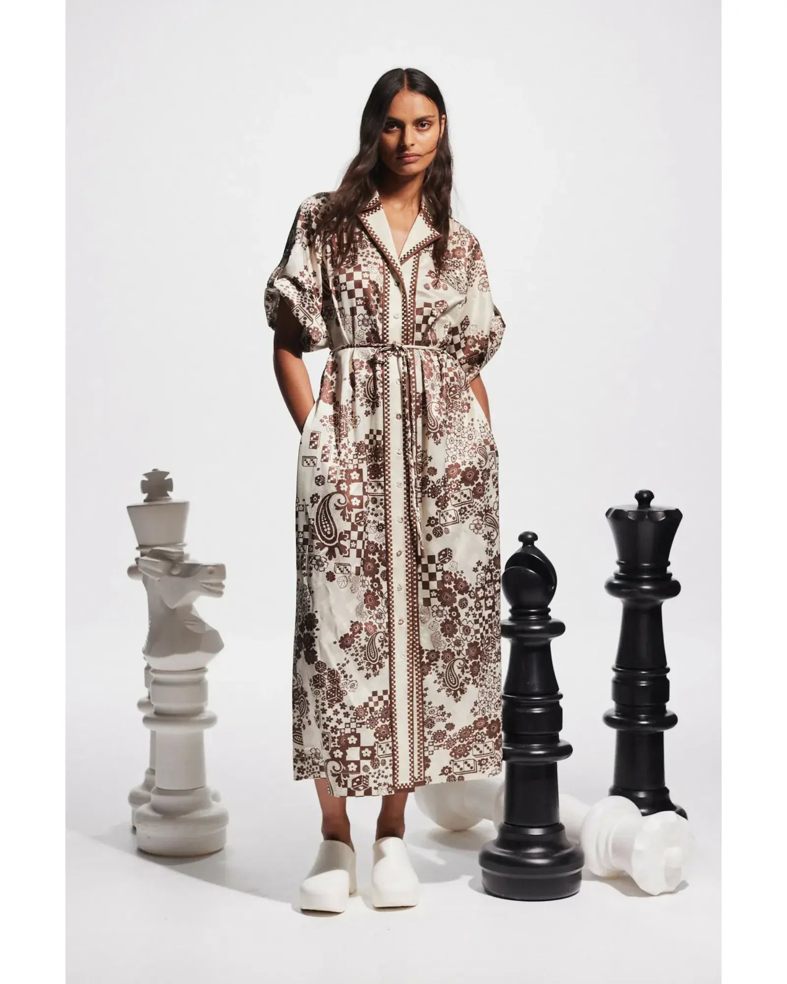 Alemais Vinnie Shirtdress Print Size AU 14 - Image 1
