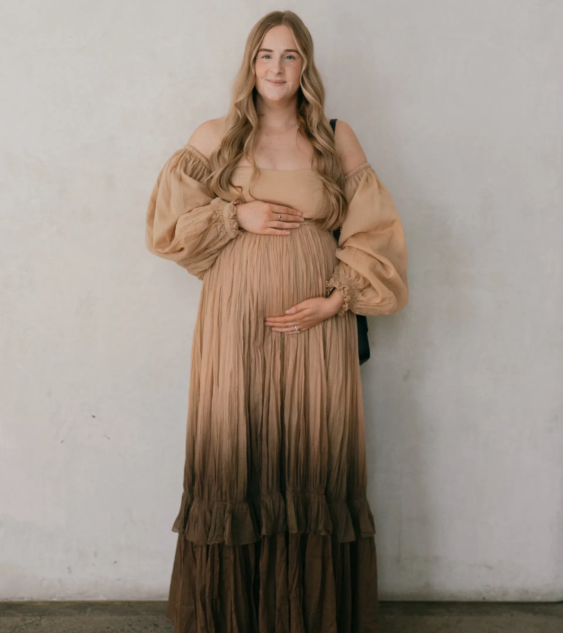 Rooh Collective Poppy Ombre Maxi Dress Brown Multi Size L / AU 12 - Image 1