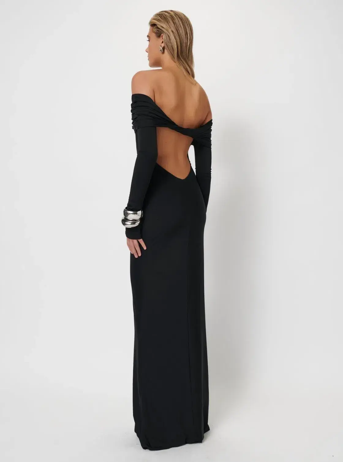 Effie Kats Gwen Gown Maxi Dress Black Size M/ AU 10 - Image 2