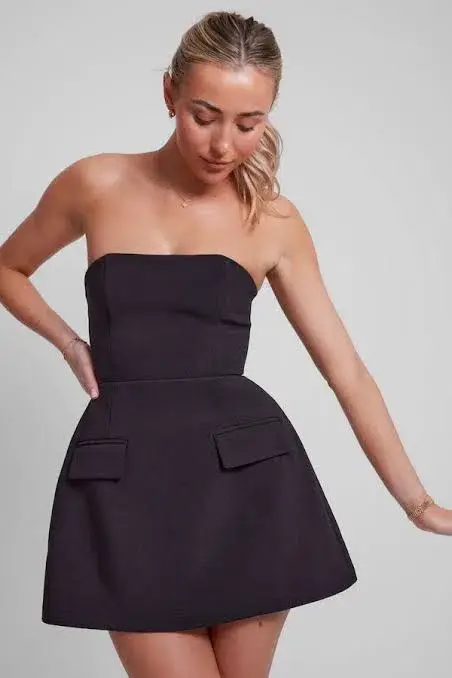 Odd Muse The Ultimate Muse Strapless Dress Black Size 6 - Image 5