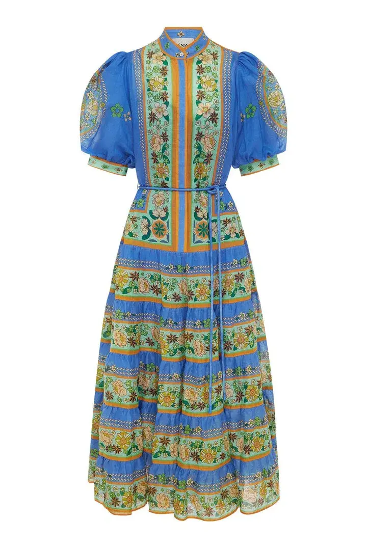 Alemais Linda Tiered Midi Dress Floral Size 12 for rent on The Volte - main image