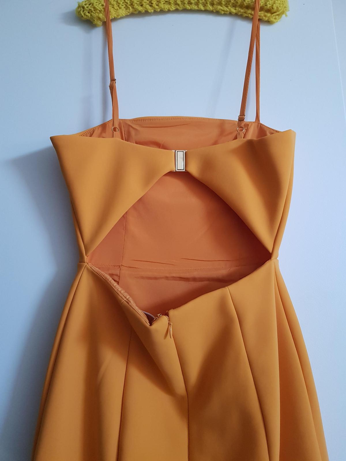 Kookai Honey Dress Orange Size 6 - Image 3