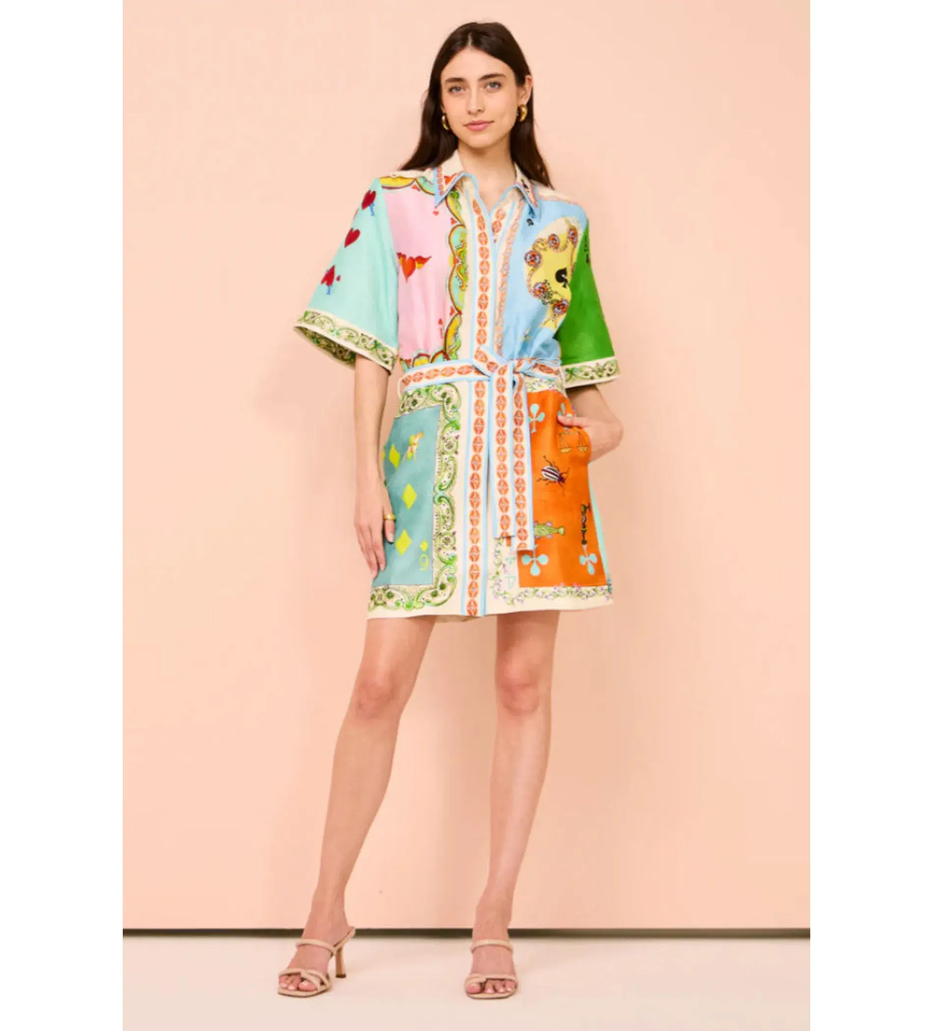 Alemais Rummy Mini Dress Multi Size 12  - Image 1