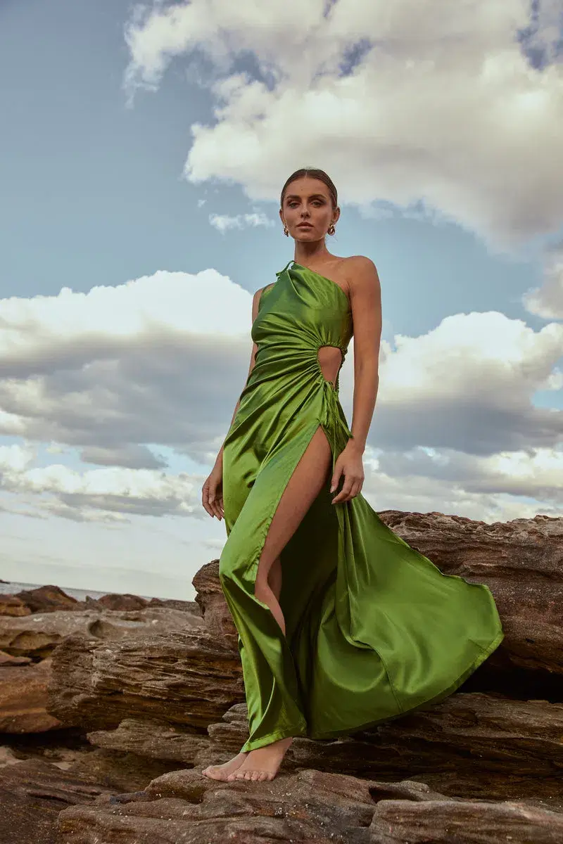 Sonya Moda Nour Dress in Olive Size 12 - Image 1