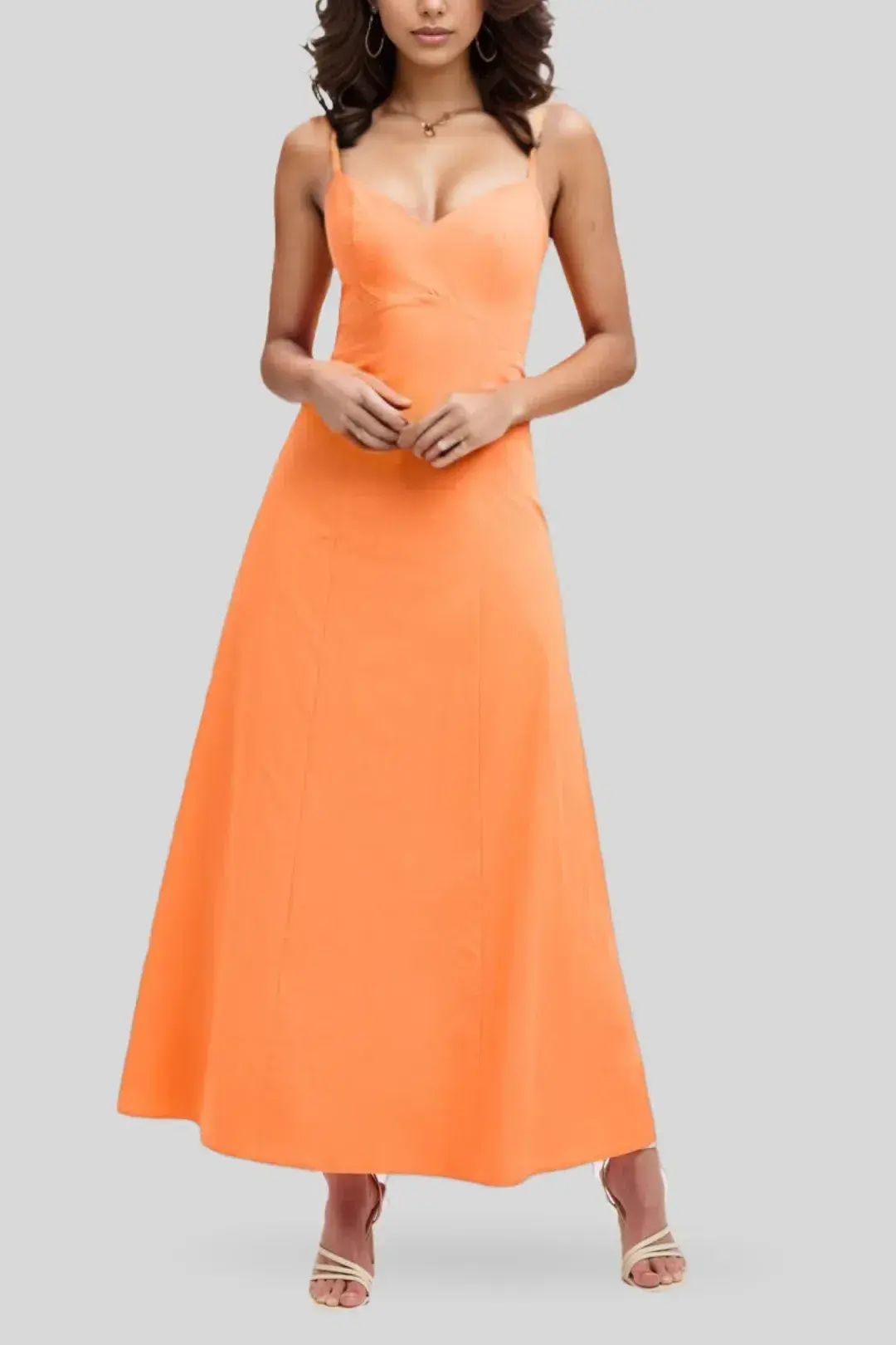 Kookai Maguy Maxi Dress Tangerine Size 8 - Image 2