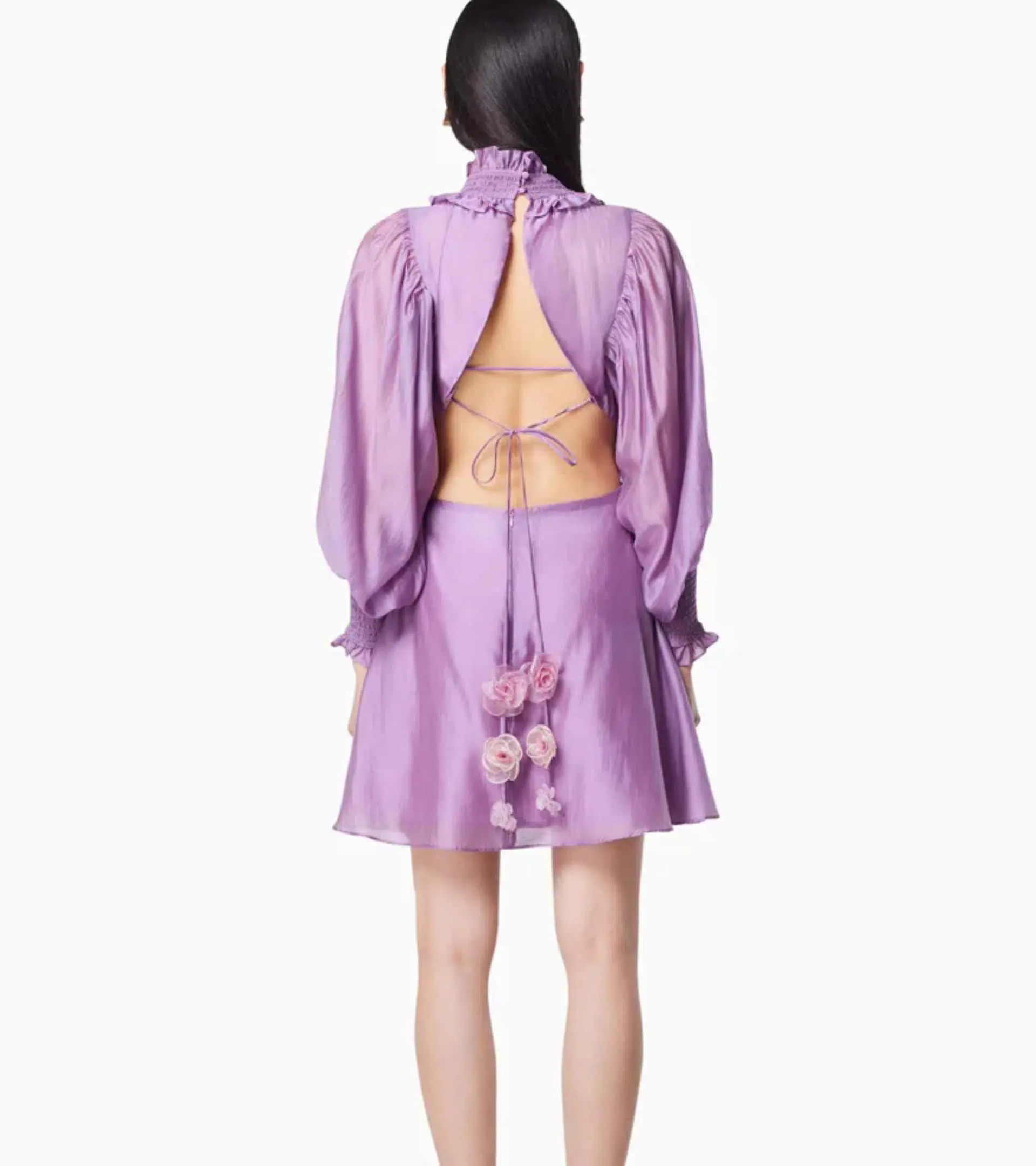 Elliatt Barcelona Dress Purple Size L/Au 12  - Image 3