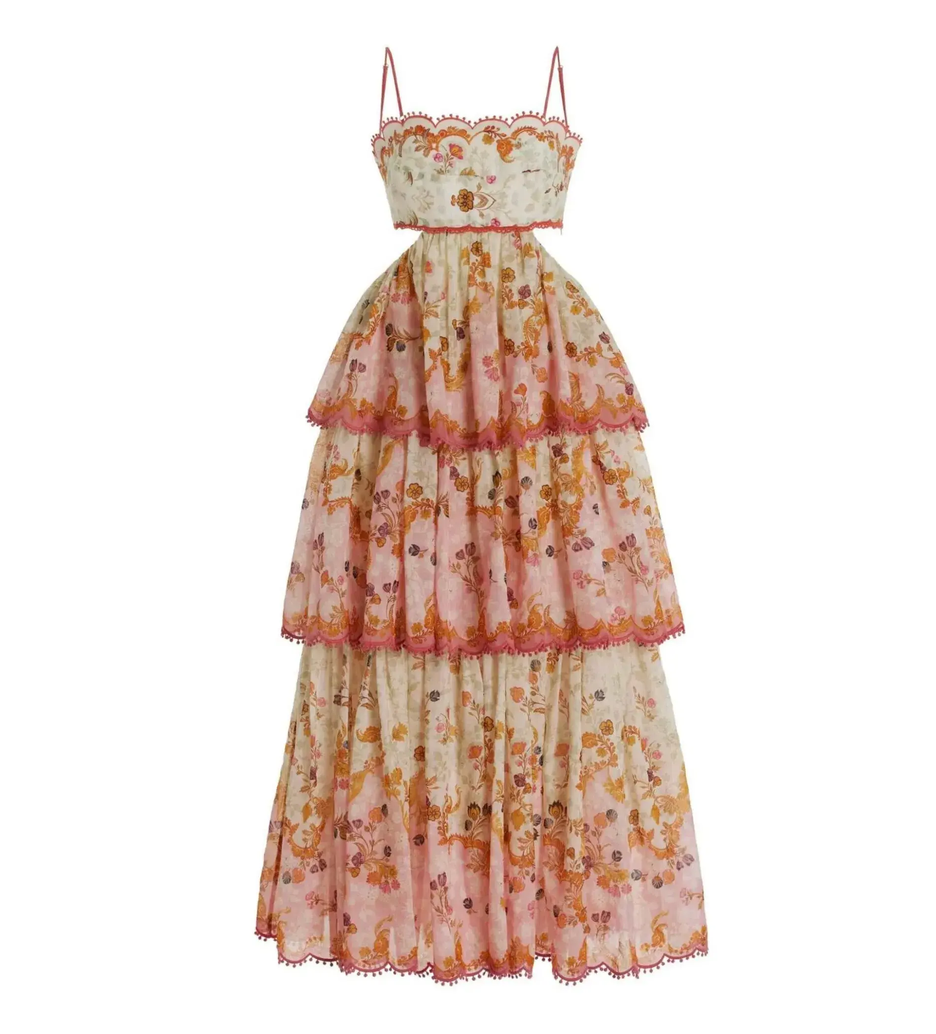 Zimmermann Laurel frill midi dress - size 8 - Image 2