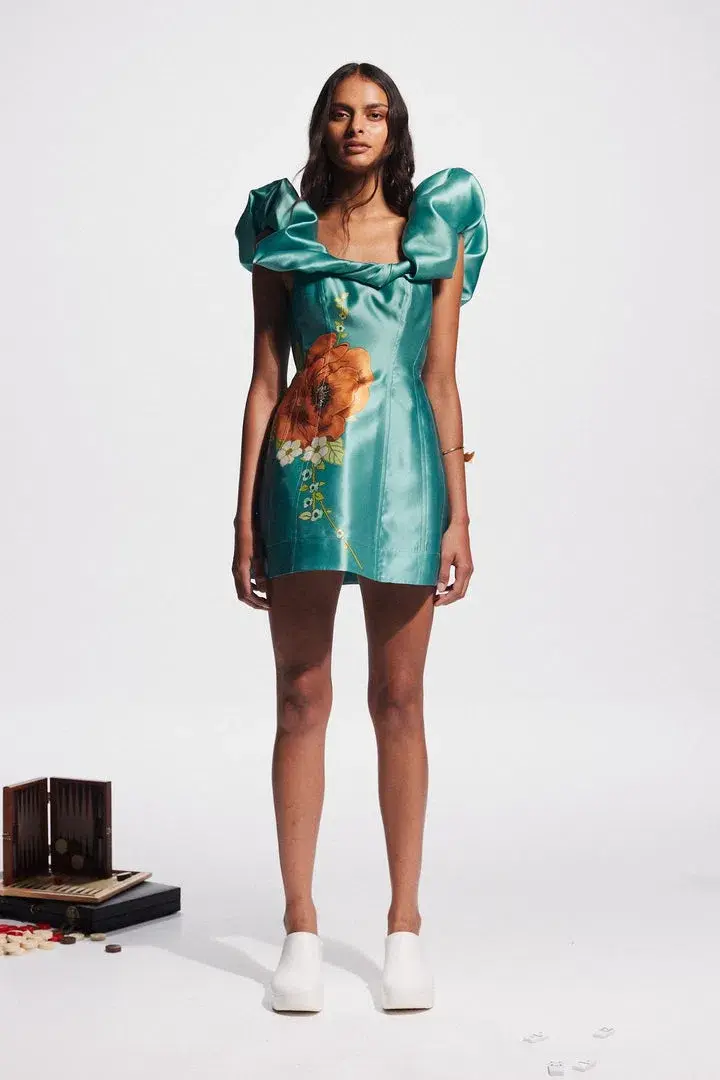 Alemais Regent Jade Mini Dress Size 10 - Image 1