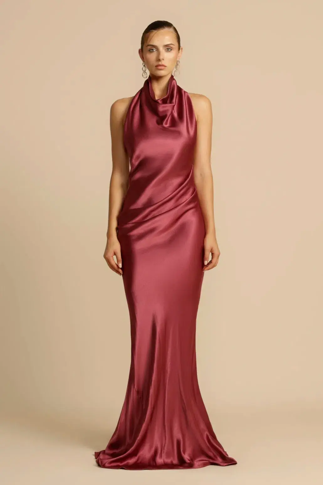 Arcina Ori Gaia Dress Burgundy Size XS / 6 Two lengths avail - Image 5