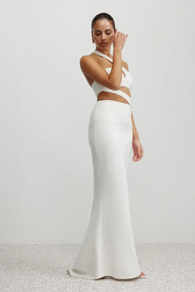 Lexi Adrienne Dress White Size 6 - Image 1