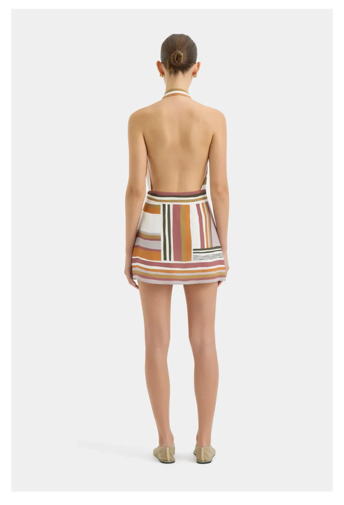 Sir the Label Caprera Wrap Halter Mini Dress Multi Size 2/ AU 10 - Image 2