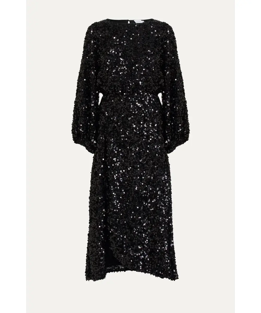 Flannel Alana Dress in Black Size 10 for rent on The Volte - main image