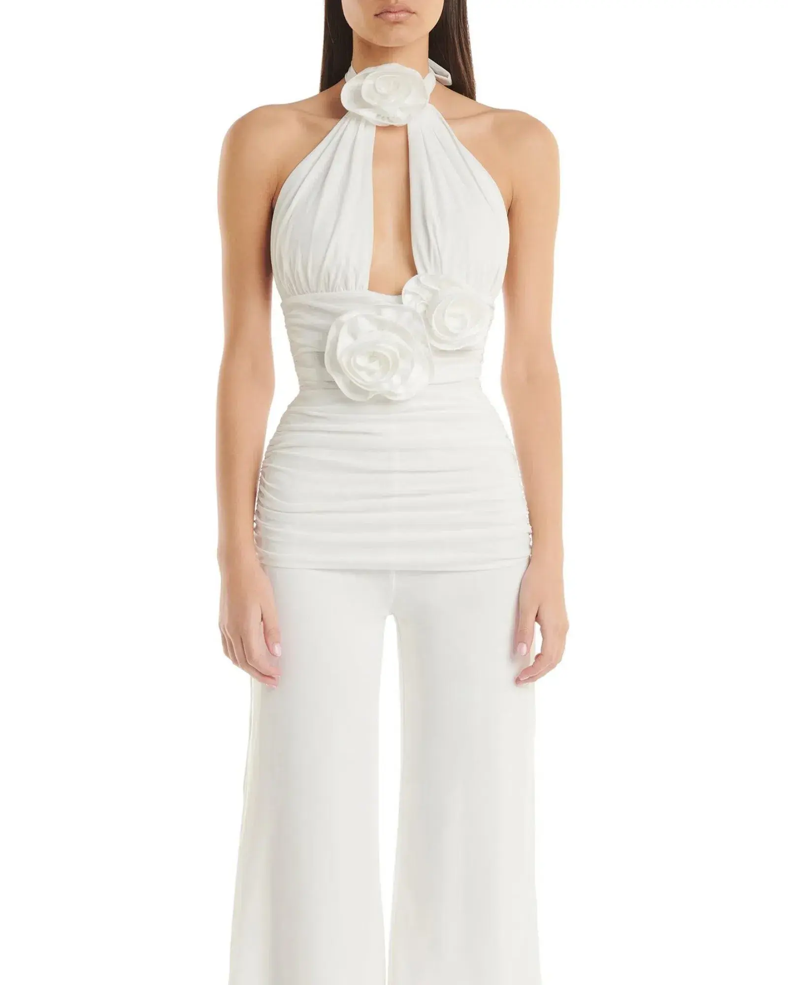 Eliya The Label Leontina Pantsuit in White Size S / AU 8 - Image 2