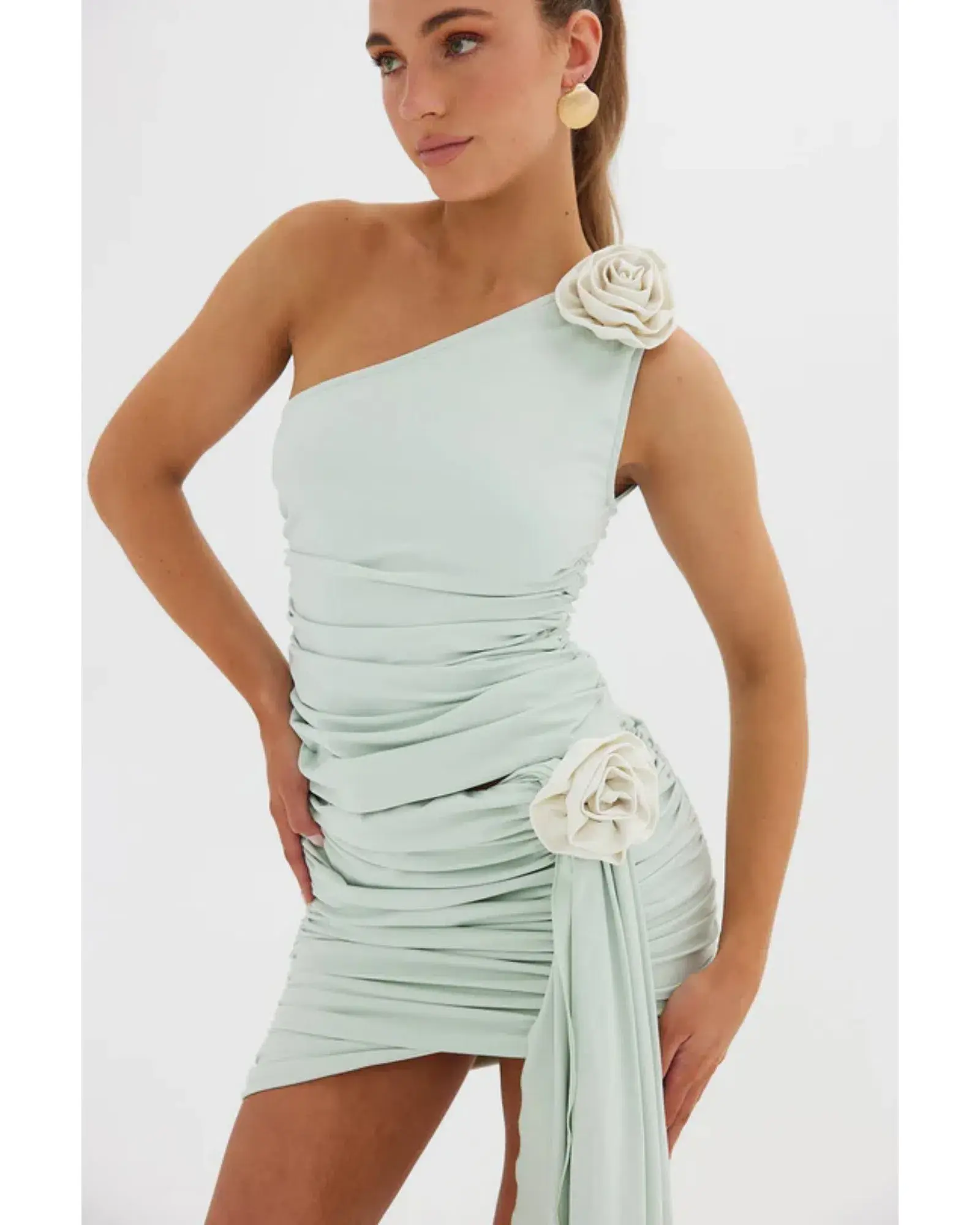 Bubish Sienna Rosette Top and Skirt Set Green AU 8 - Image 1