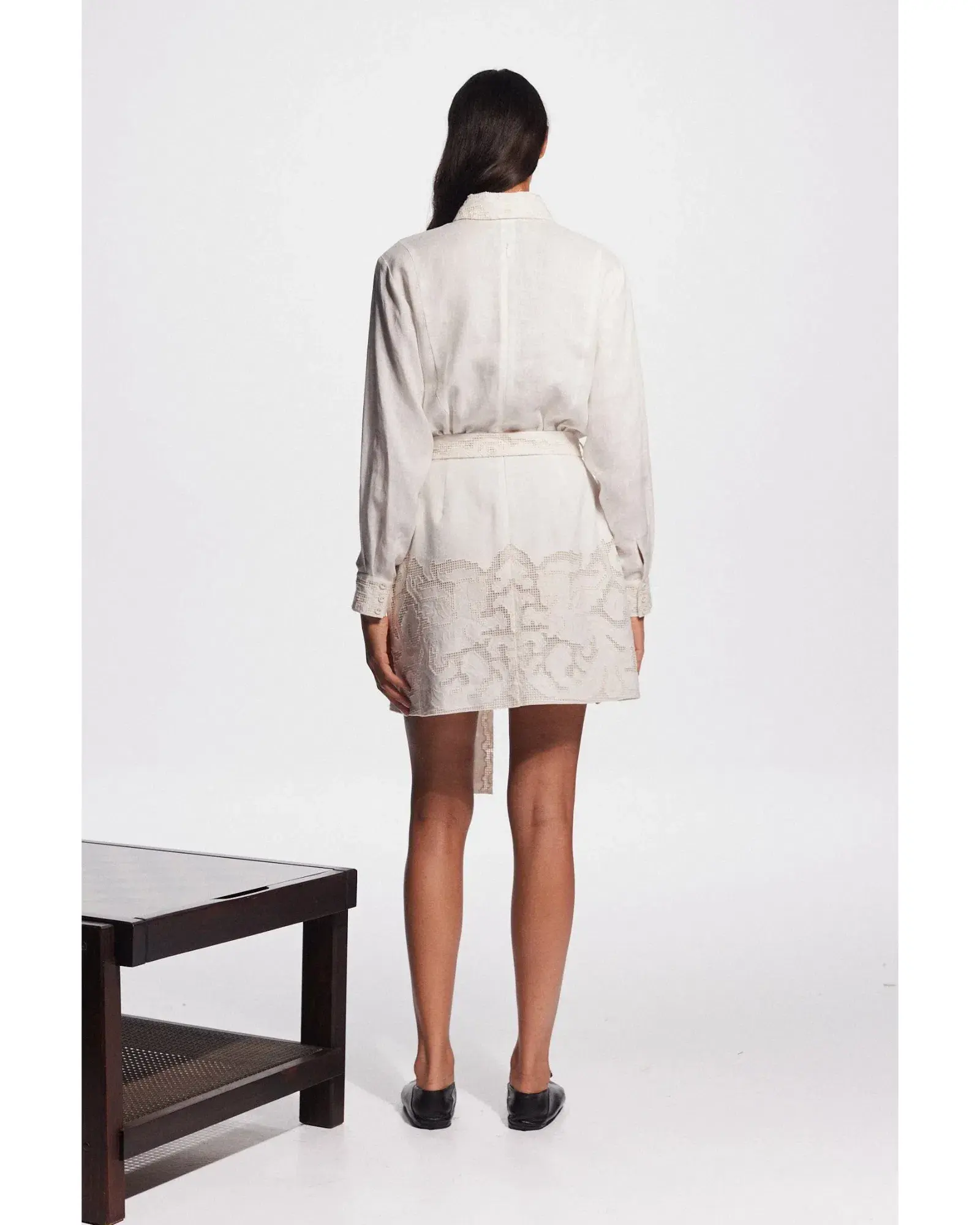 Alemais Pegasus Embroidered Mini Dress White Size AU 8  - Image 5