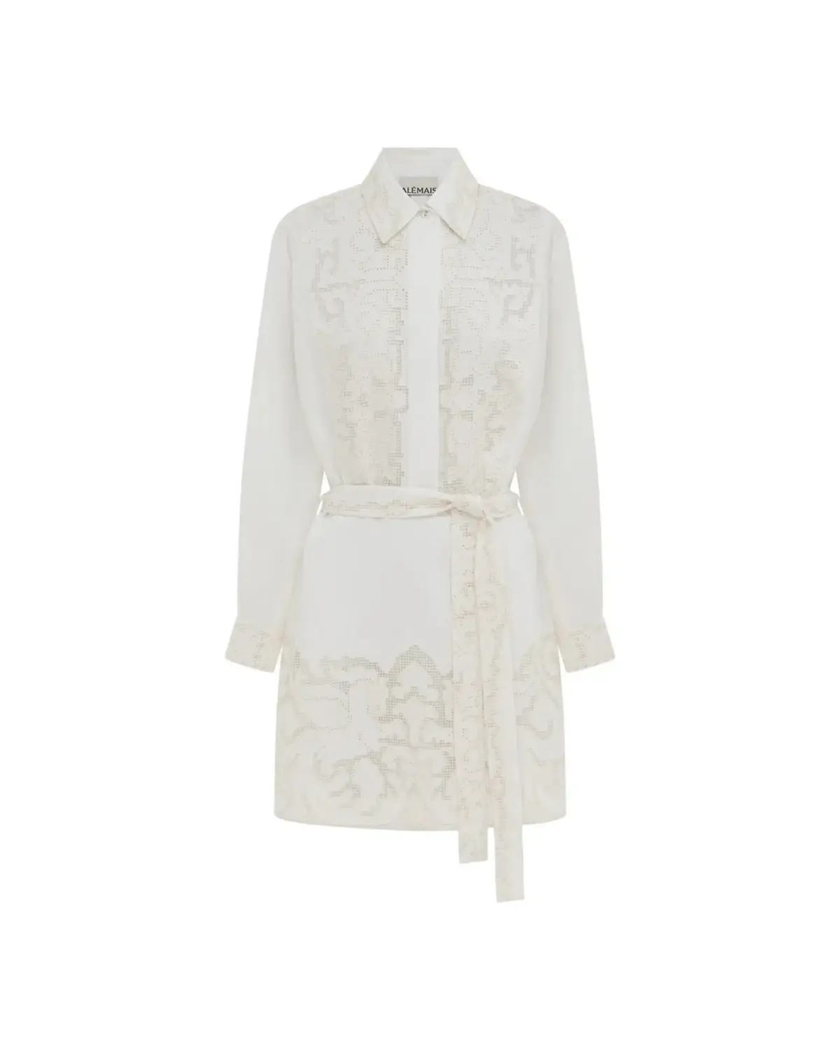 Alemais Pegasus Embroidered Mini Dress White Size AU 8  - Image 7