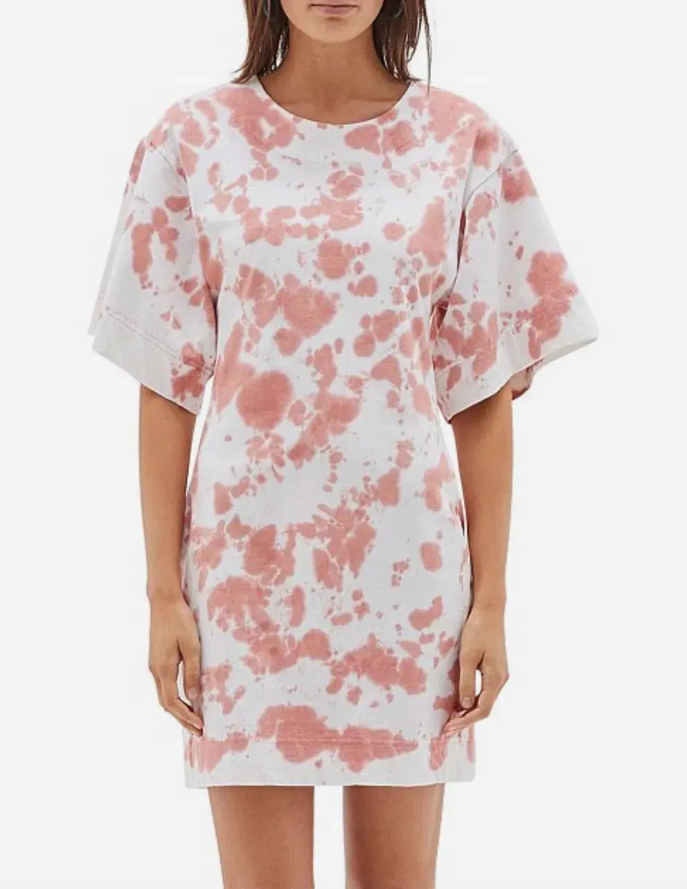 Bassike Double Jersey S/S Tie Dye Dress Print Size XS / AU 6 - Image 2