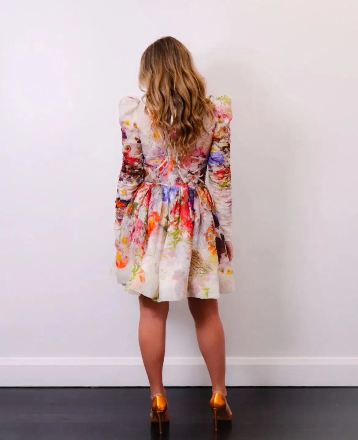 Zimmermann Prima Panelled Mini Dress Multi Floral Size 1 / AU 10 - Image 2