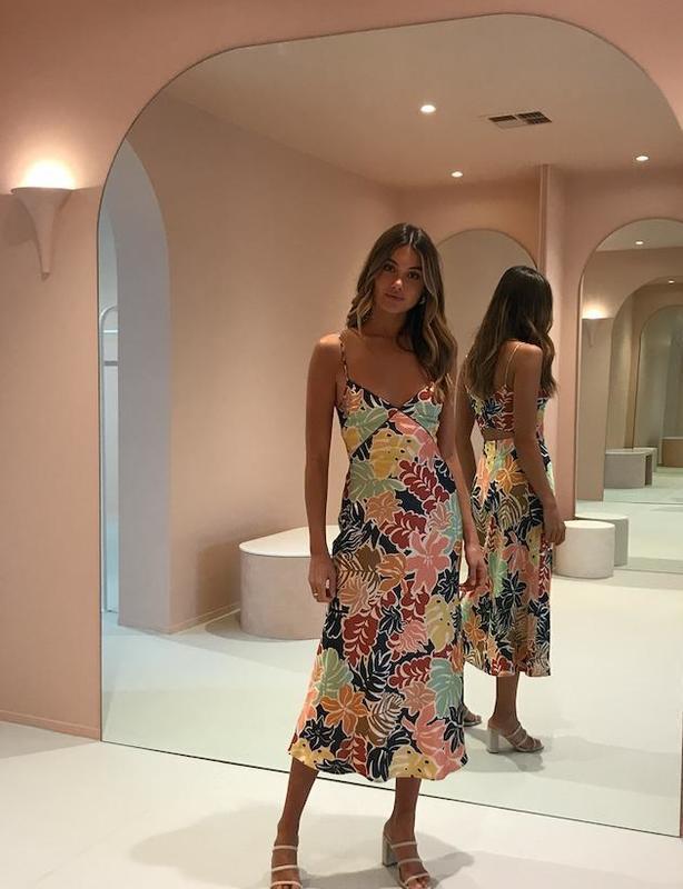 Bec & Bridge Babelini Floral Midi Dress | Floral Print | Size 8 - Image 1