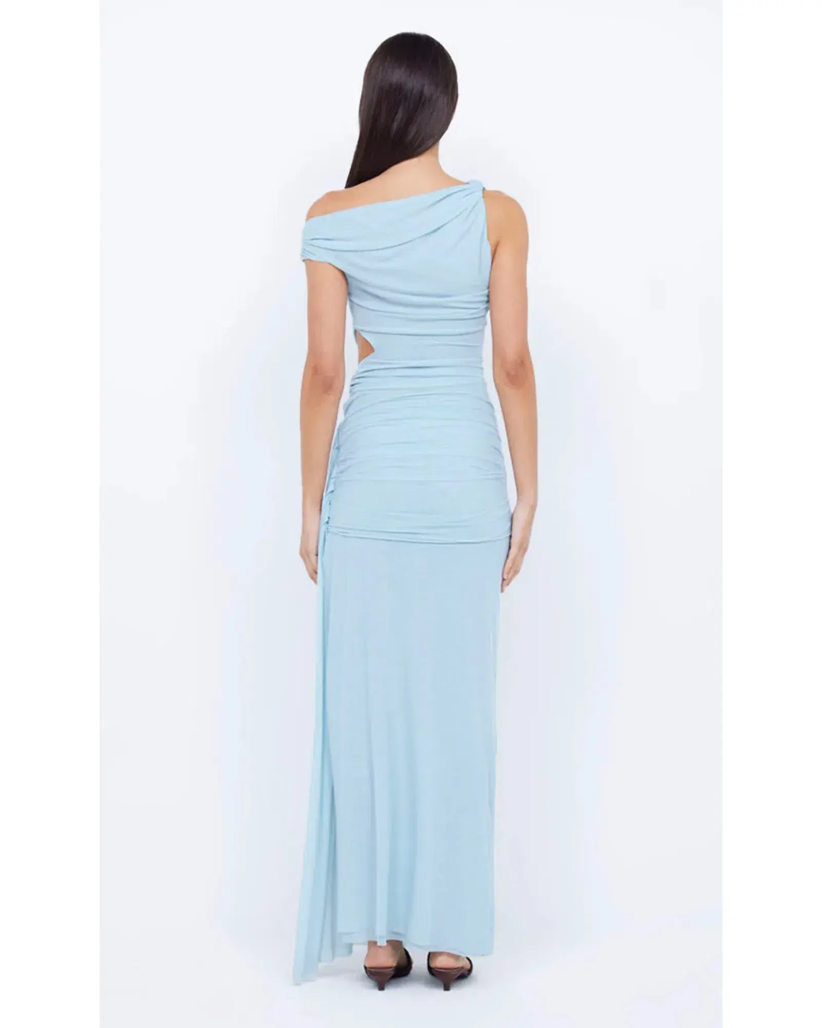 Bec & Bridge Kailani Asym Dress Dolphin Blue Size AU 6 - Image 3