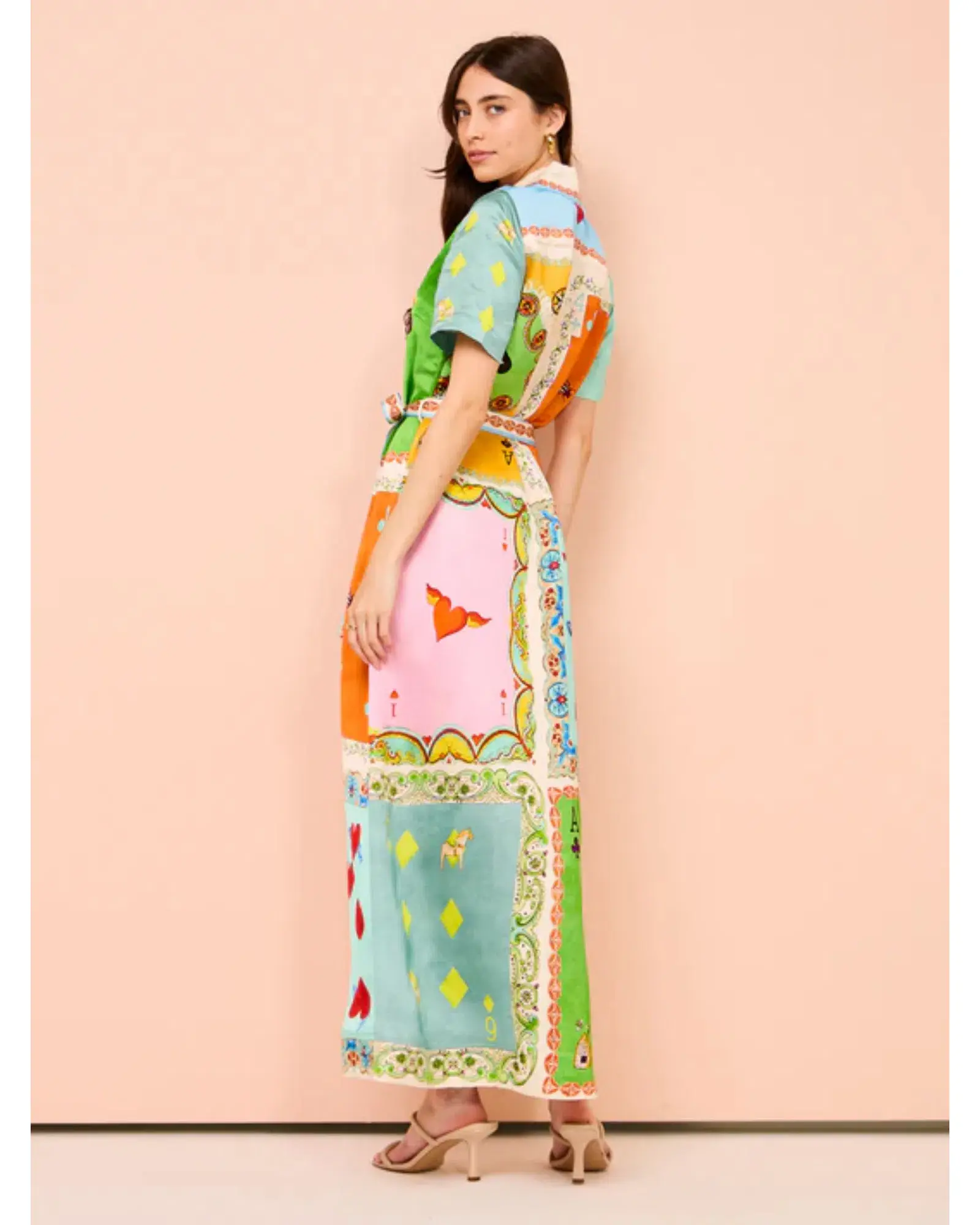 Alemais Rummy Shirt Dress Multi Size AU 14 - Image 3