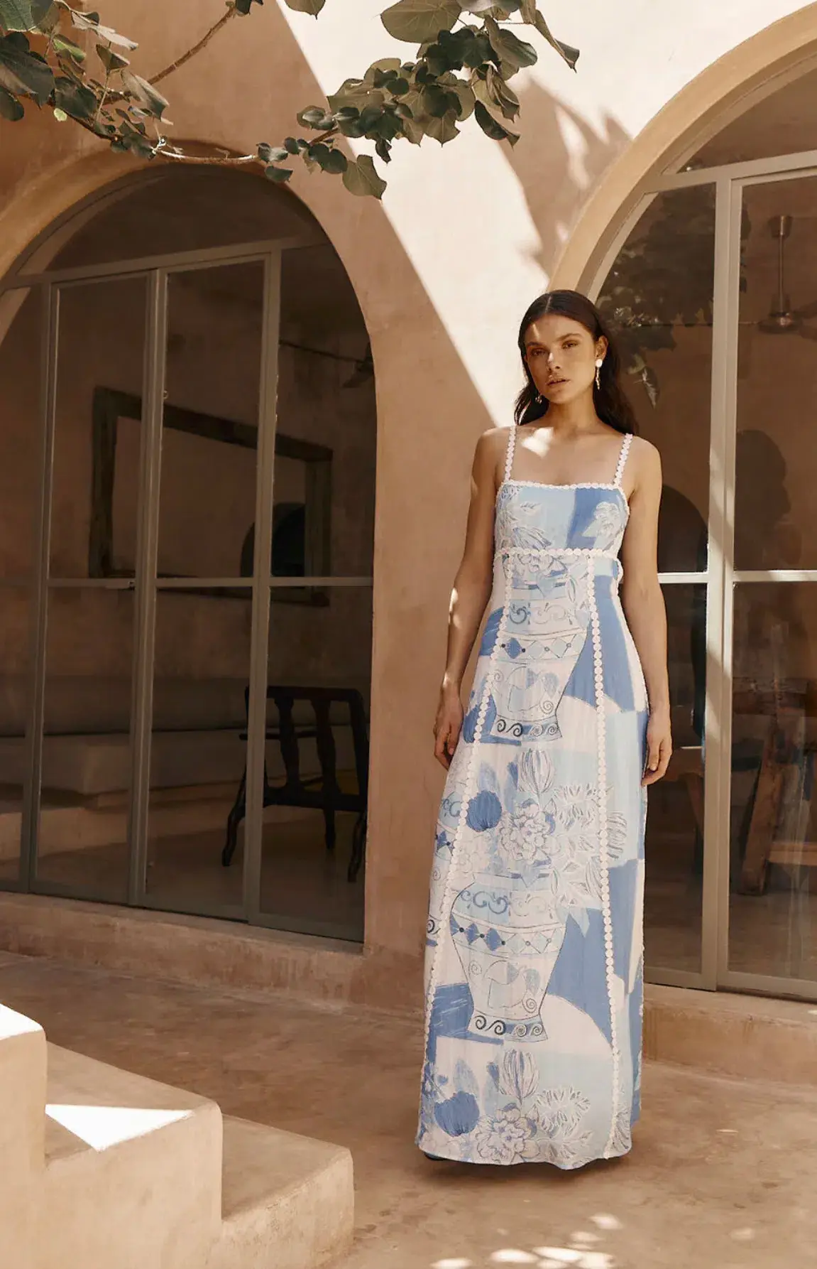 Zaco Terazza Dress Vaso Blu Print Size S / AU 8 - Image 1