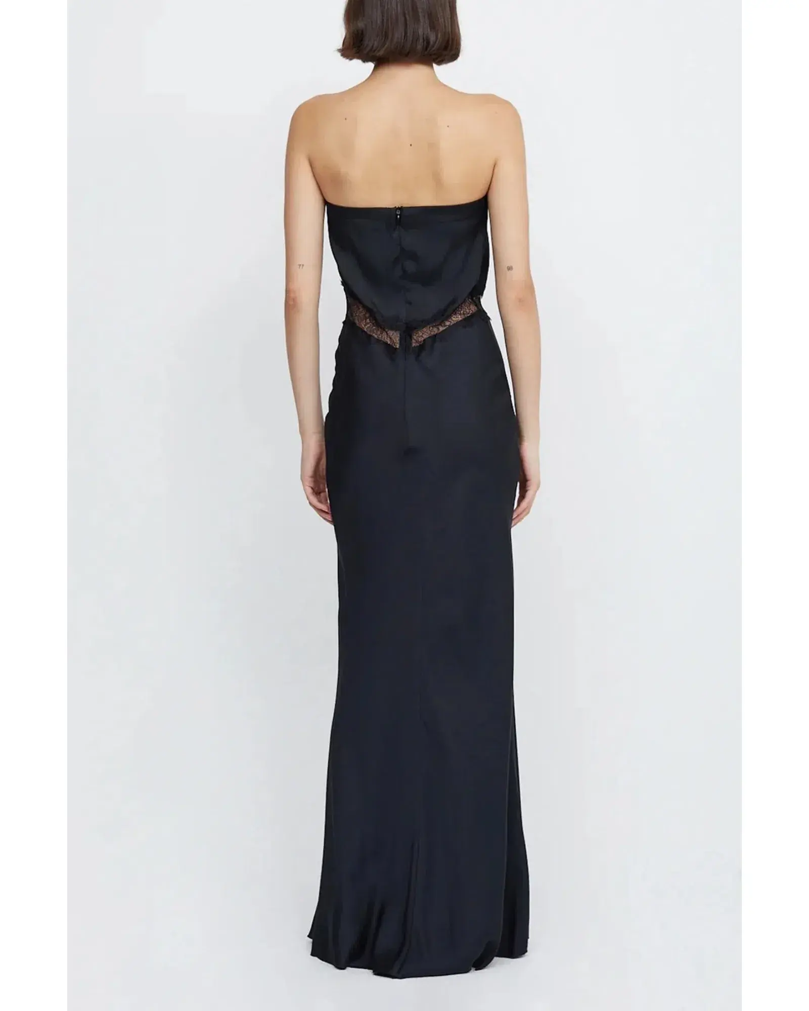 Bec & Bridge Spencer Lace Strapless Maxi Dress Black Size S / AU 8 - Image 3