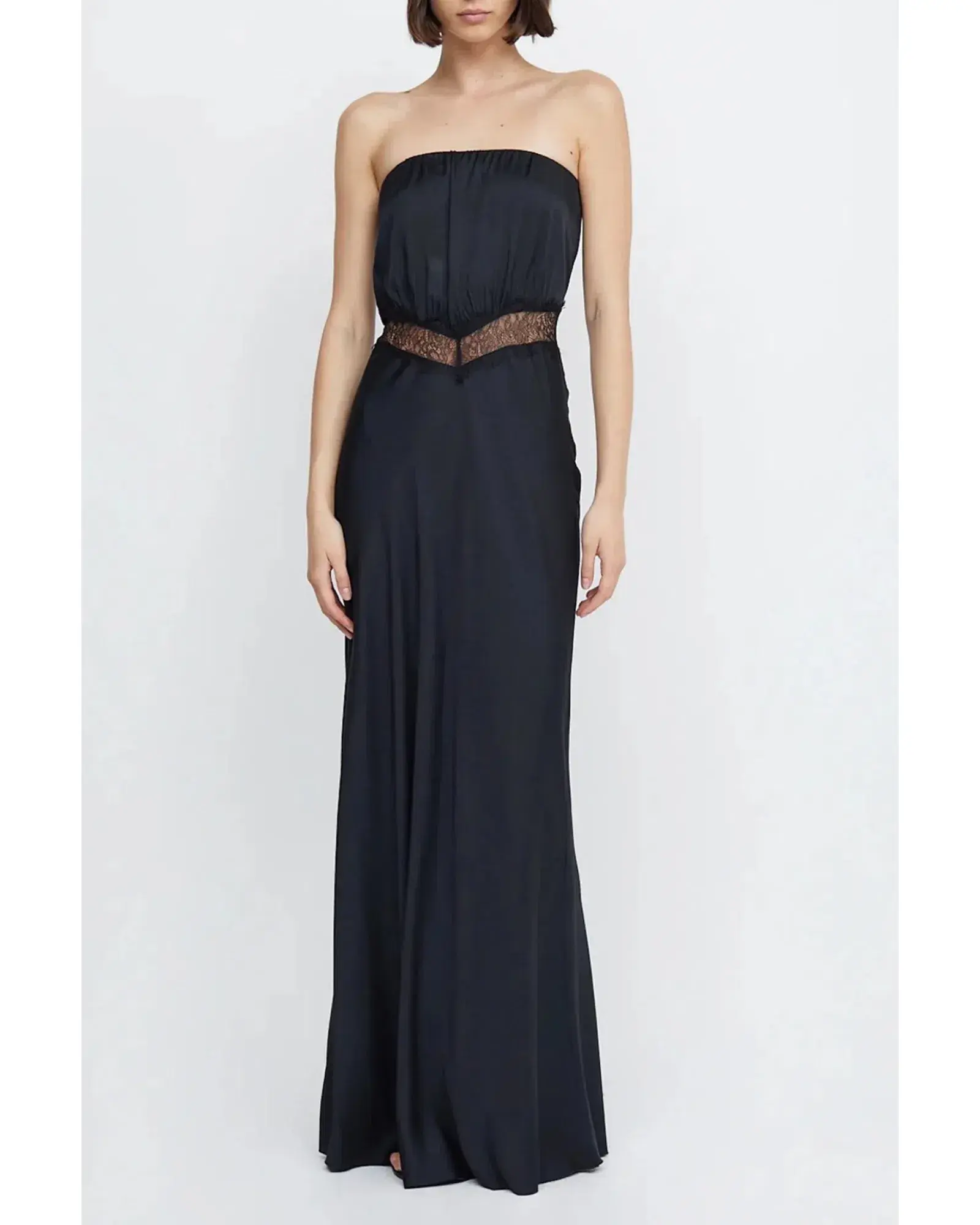 Bec & Bridge Spencer Lace Strapless Maxi Dress Black Size S / AU 8 - Image 1