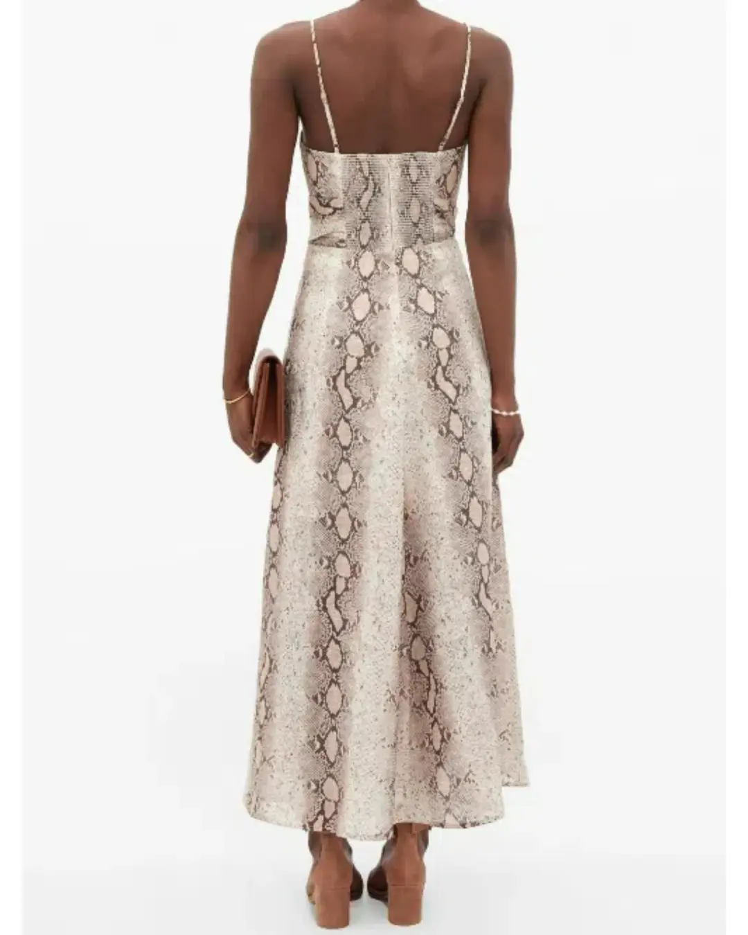 Zimmermann Bellitude Python Cut Out Dress Print Size 0 / AU 8  for rent on The Volte - main image