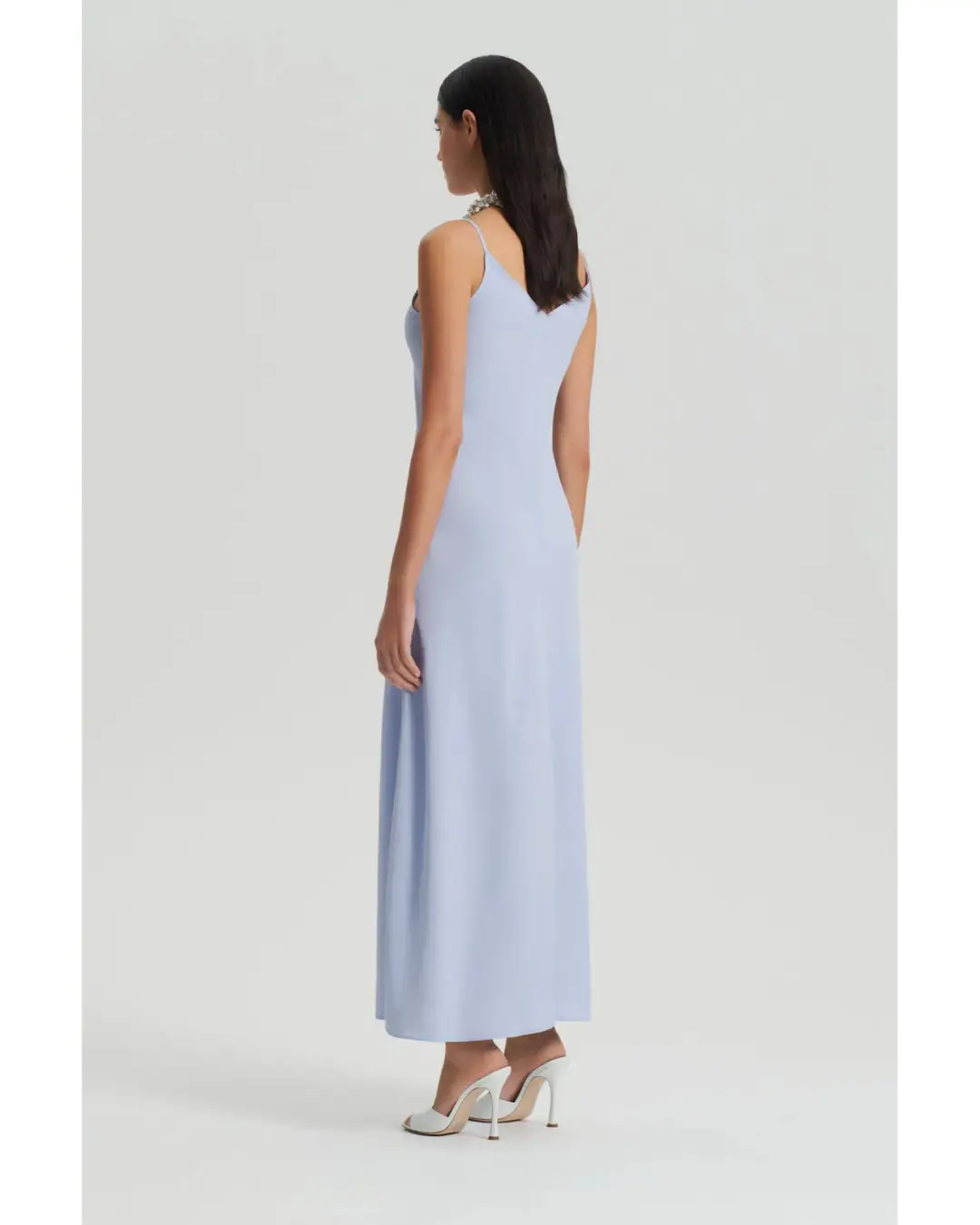 Scanlan Theodore Viscose Slip Dress Aquatic Size AU 6 for rent on The Volte - main image