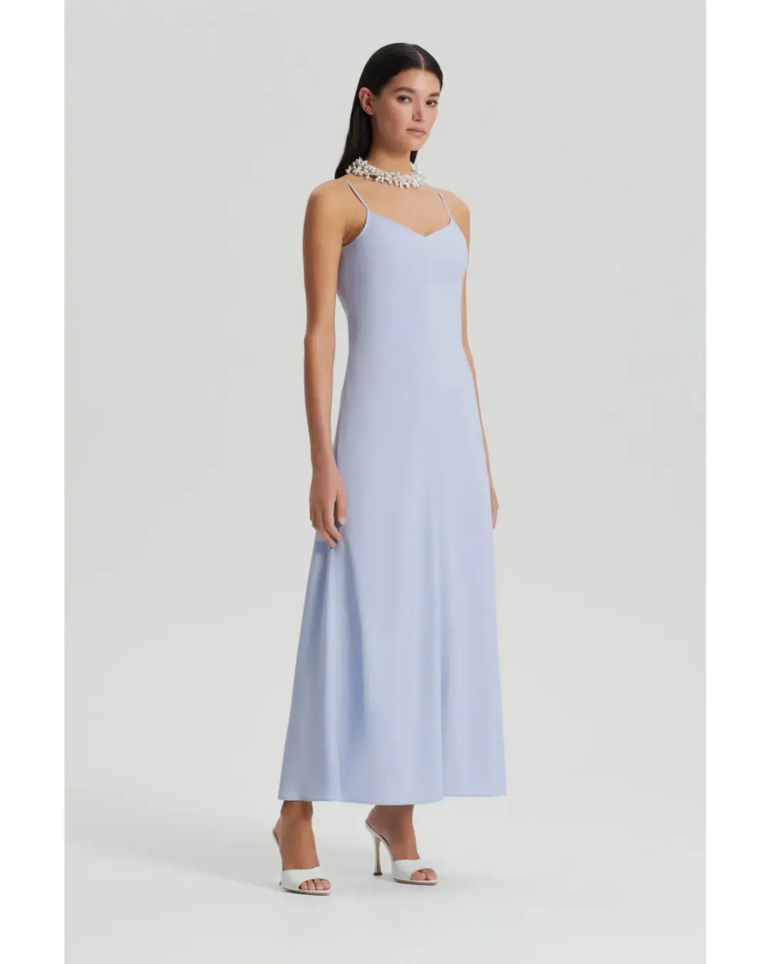 Scanlan Theodore Viscose Slip Dress Aquatic Size AU 6 for rent on The Volte - main image