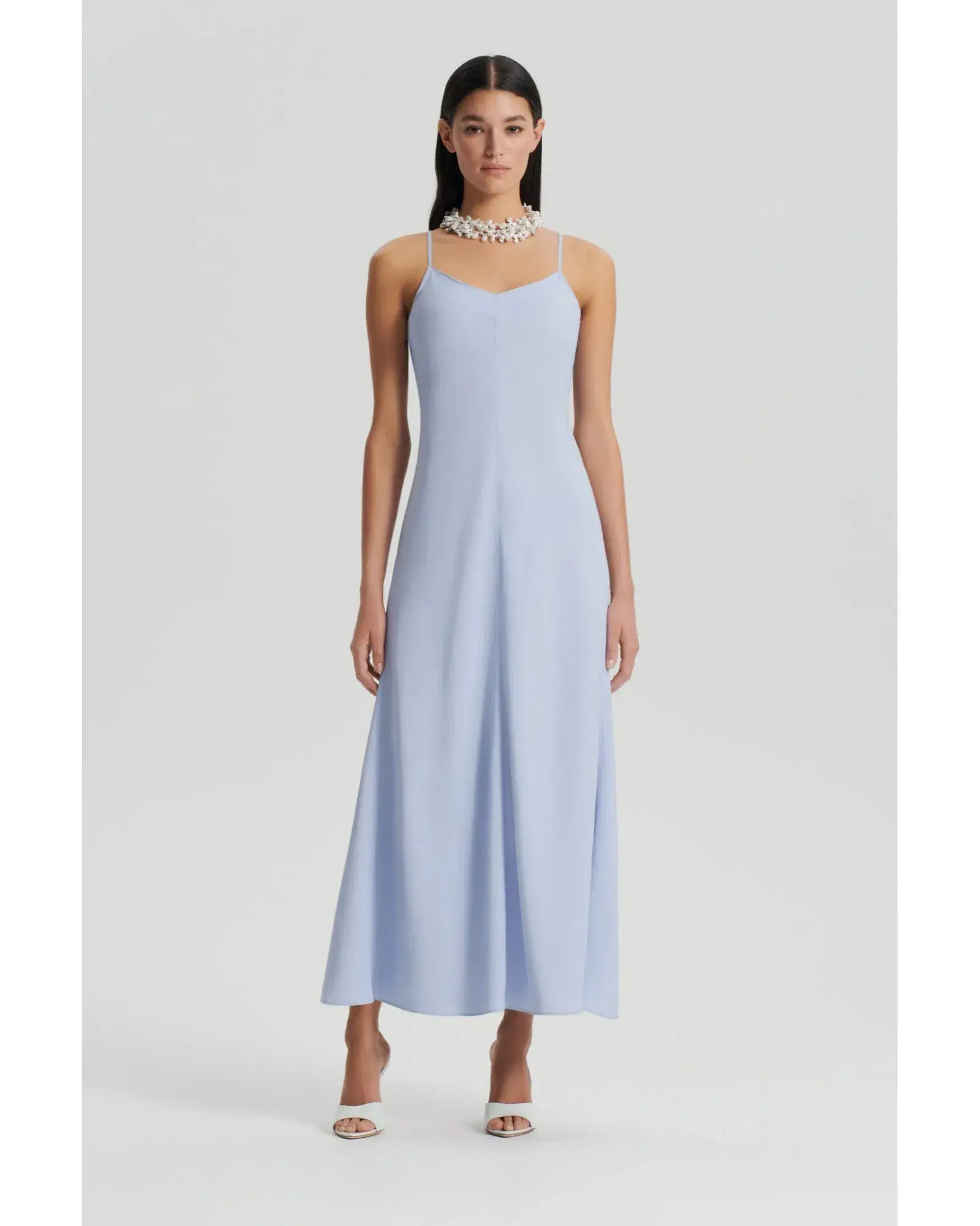 Scanlan Theodore Viscose Slip Dress Aquatic Size AU 6 - Image 1