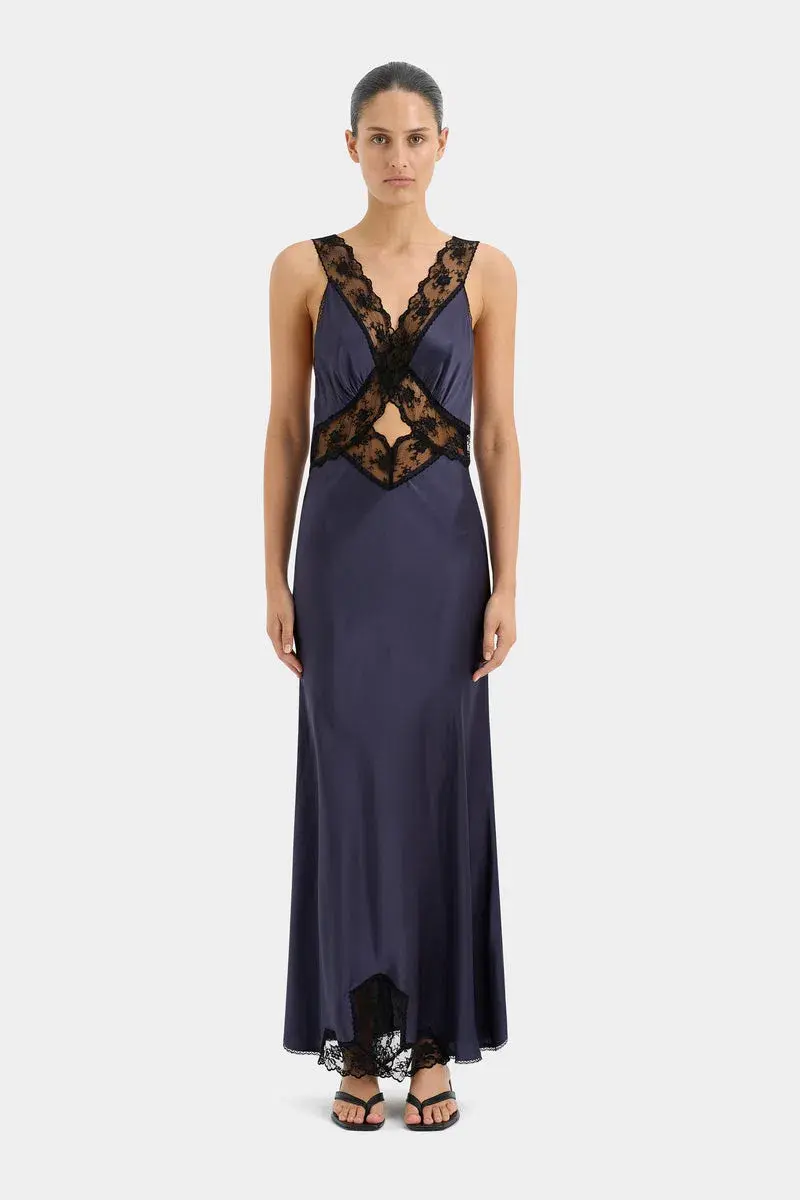 Sir the Label Aries Cut Out Gown Navy Size 1 / AU 10 - Image 1