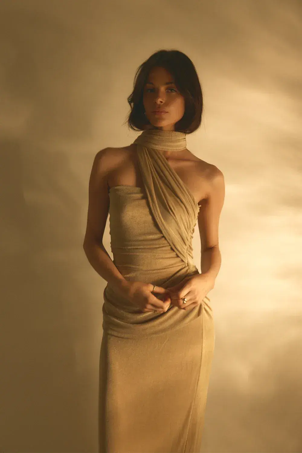 Tojha Iesha Dress in Champagne Size 6 - Image 5