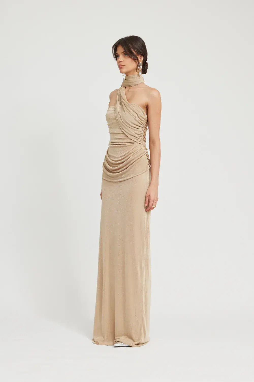 Tojha Iesha Dress in Champagne Size 6 - Image 2