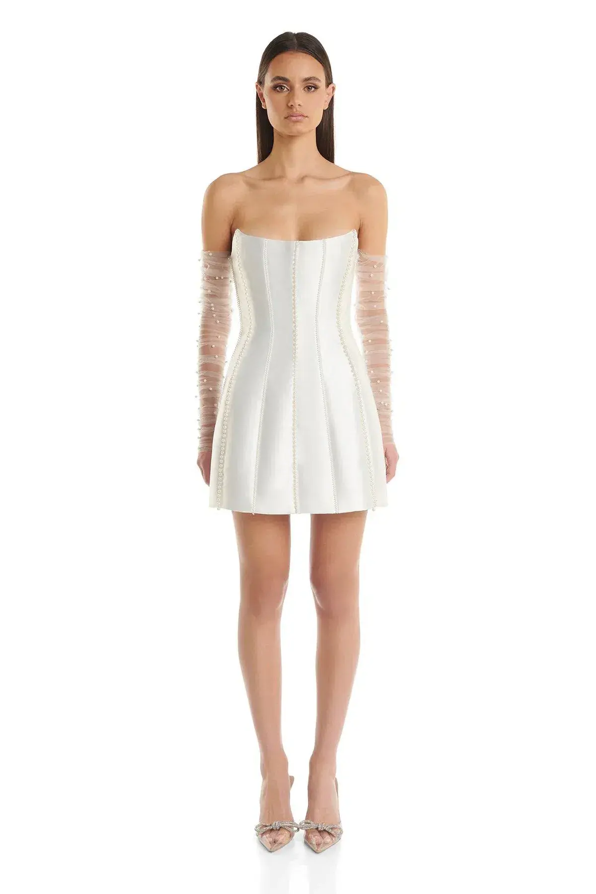 Eliya The Label Kayla Mini Dress White Size XS / AU 6 - Image 1