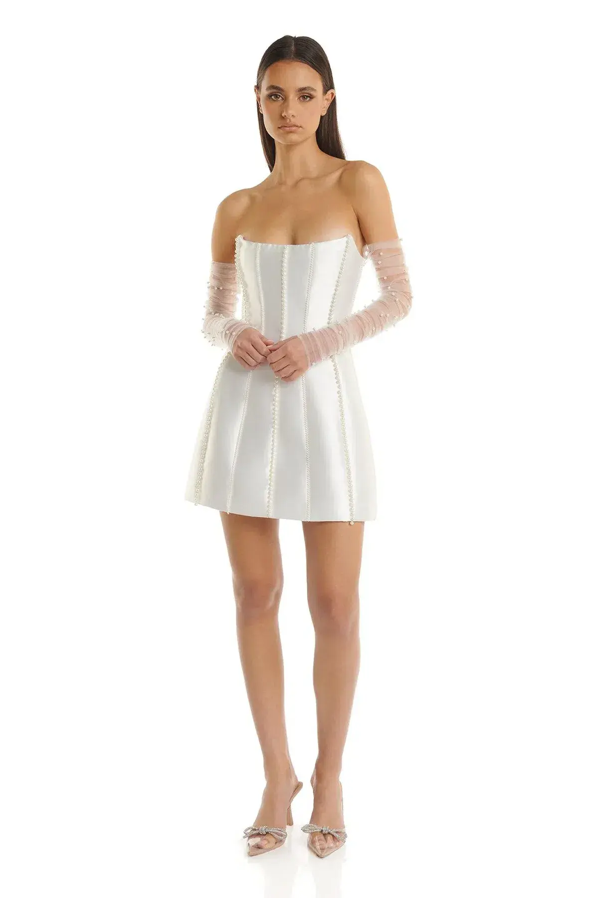 Eliya The Label Kayla Mini Dress White Size XS / AU 6 - Image 2