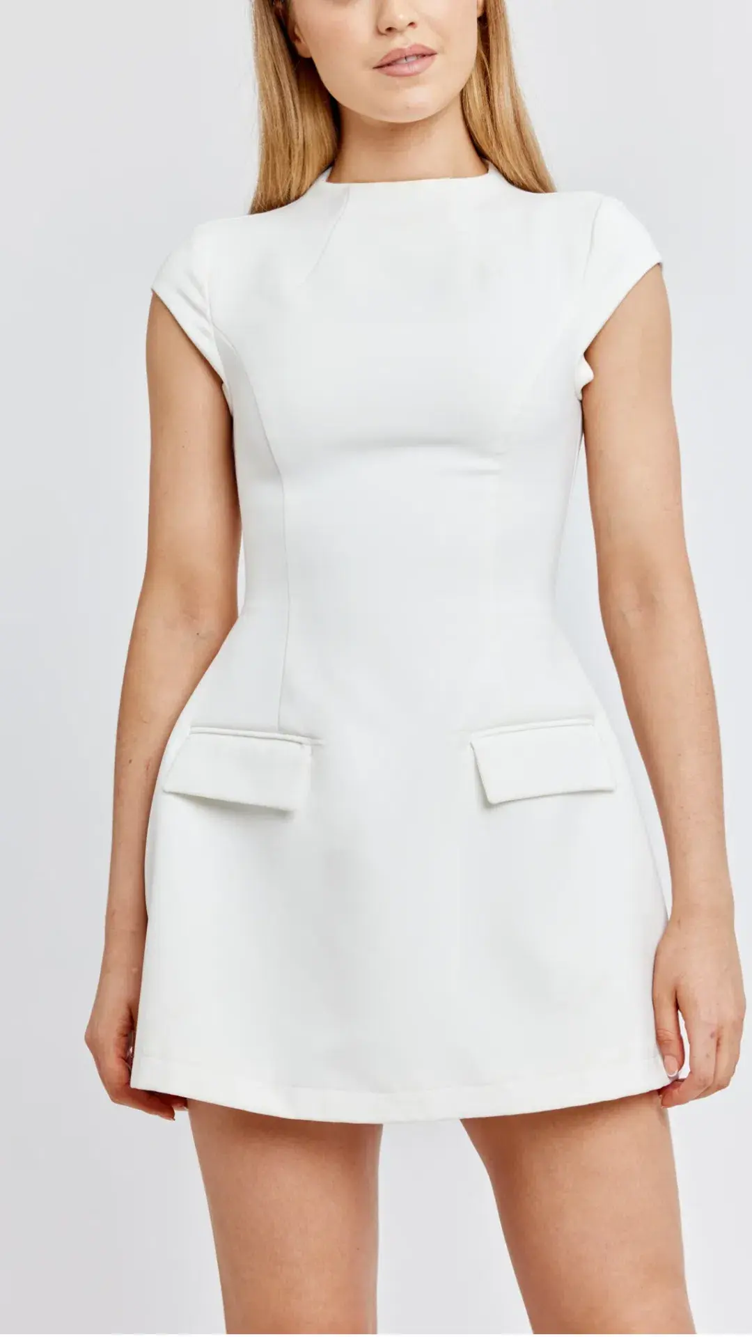 Odd Muse The Ultimate Muse Cap Sleeve Mini Dress White Size XS (AU 6) - Image 2
