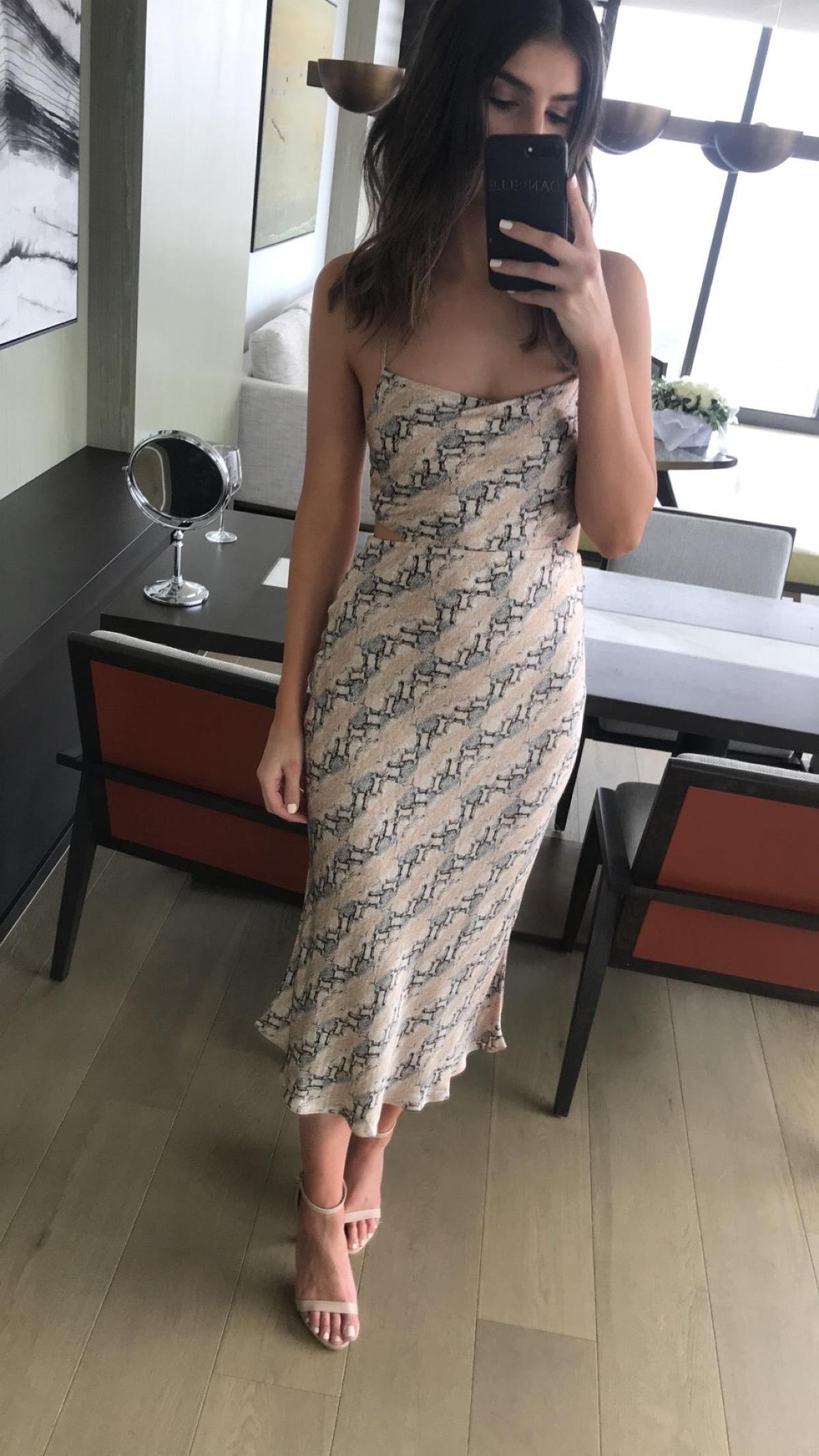 Bec & Bridge Python Midi Dress Size 8 - Image 3
