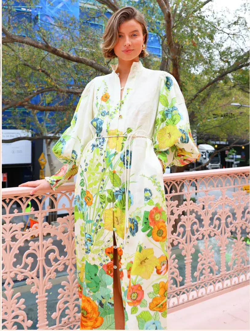 Alemais Constance Shirtdress Multi Size 14 - Image 3