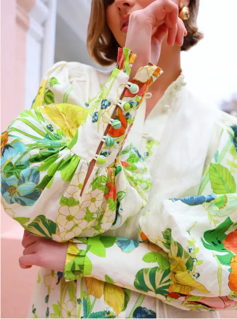 Alemais Constance Shirtdress Multi Size 14 - Image 5