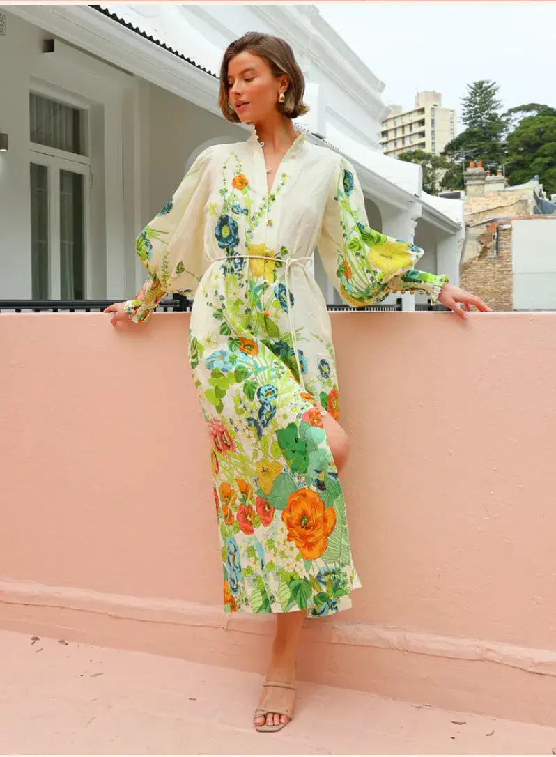 Alemais Constance Shirtdress Multi Size 14 - Image 4