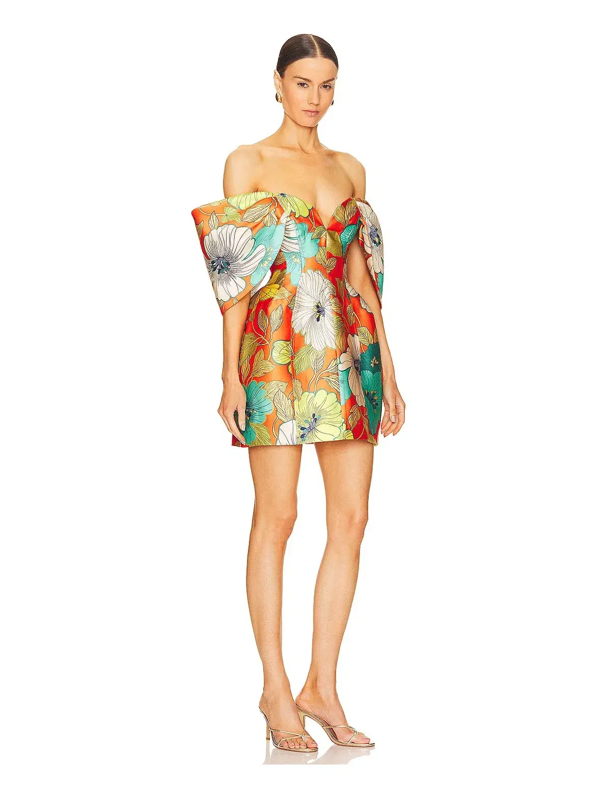 Alemais Piato Sculpt Mini Dress Multi Floral Size 12 - Image 2