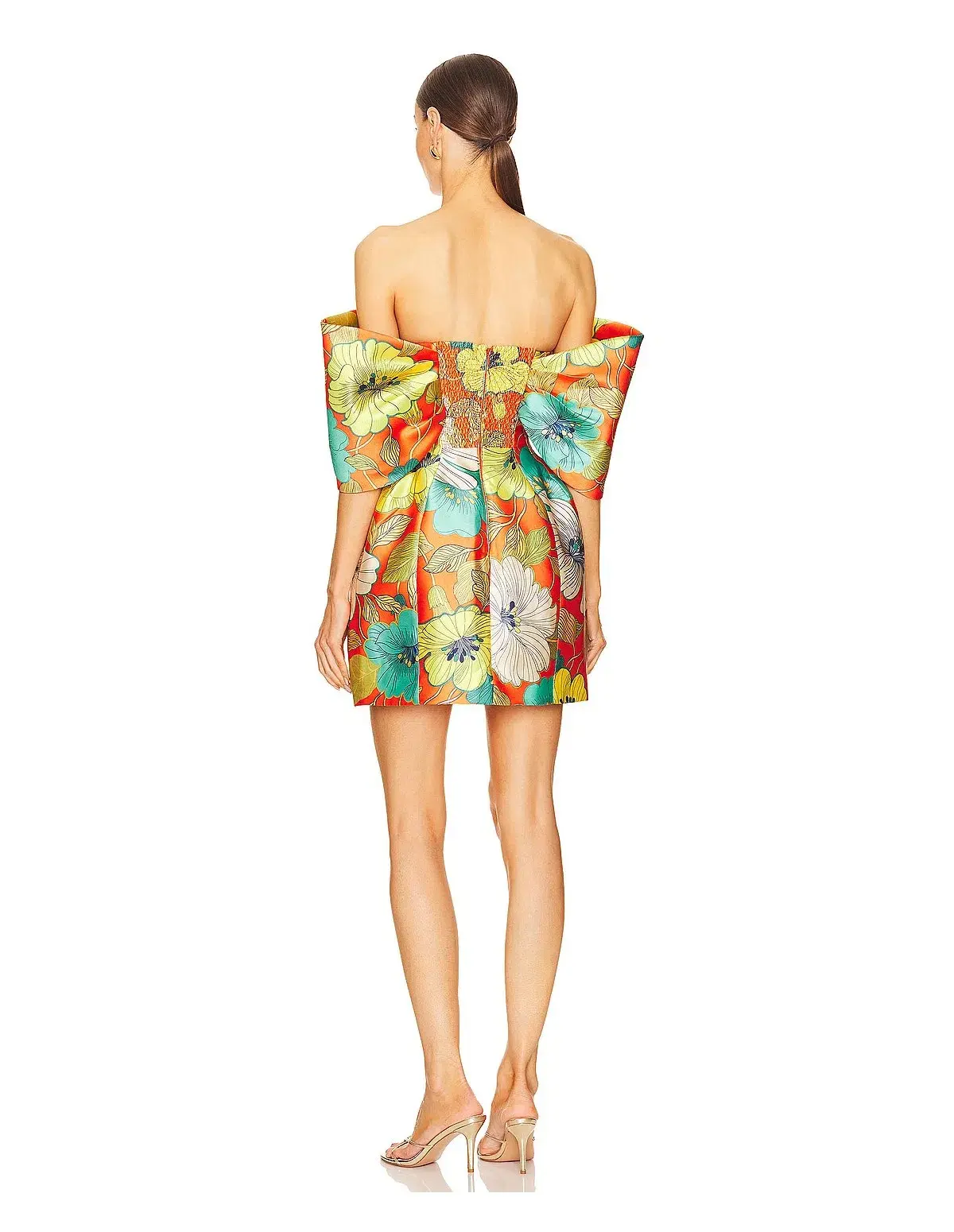 Alemais Piato Sculpt Mini Dress Multi Floral Size 12 - Image 3