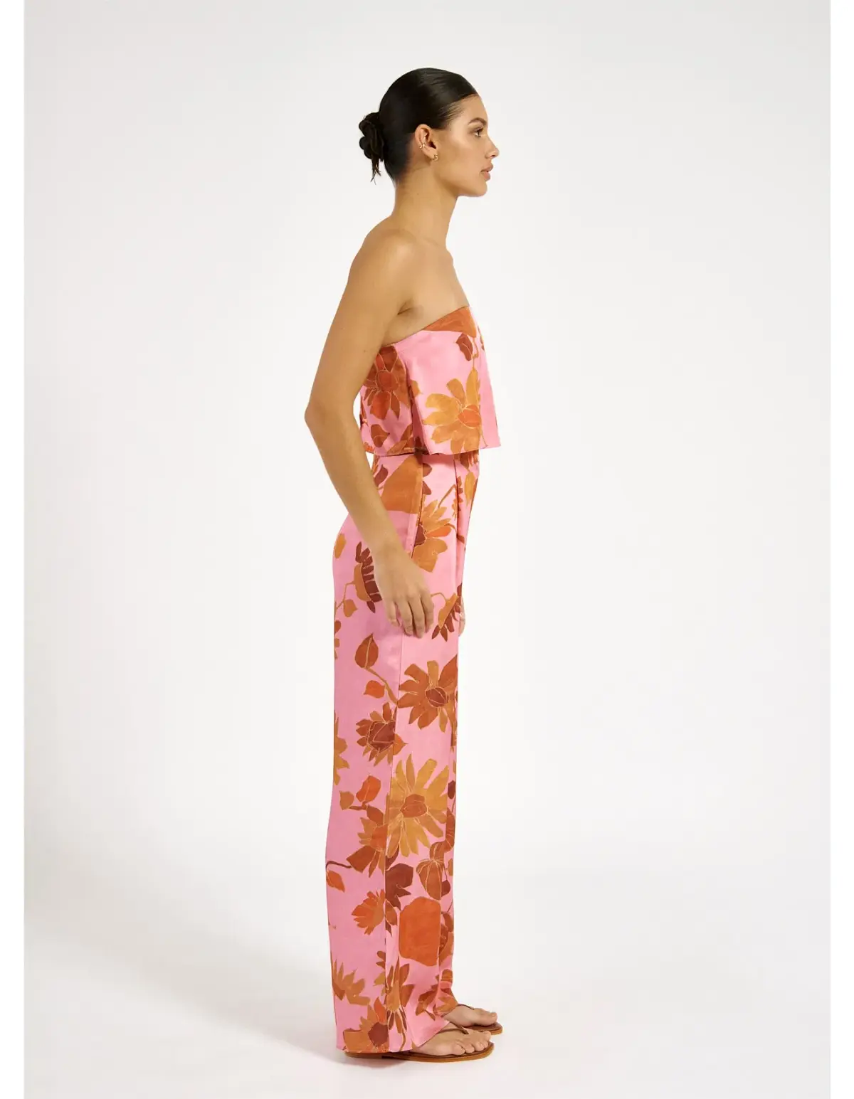 Roame Elma Bustier & Beckford Pant Set Pink & Floral Size 2/ AU 10 - Image 3