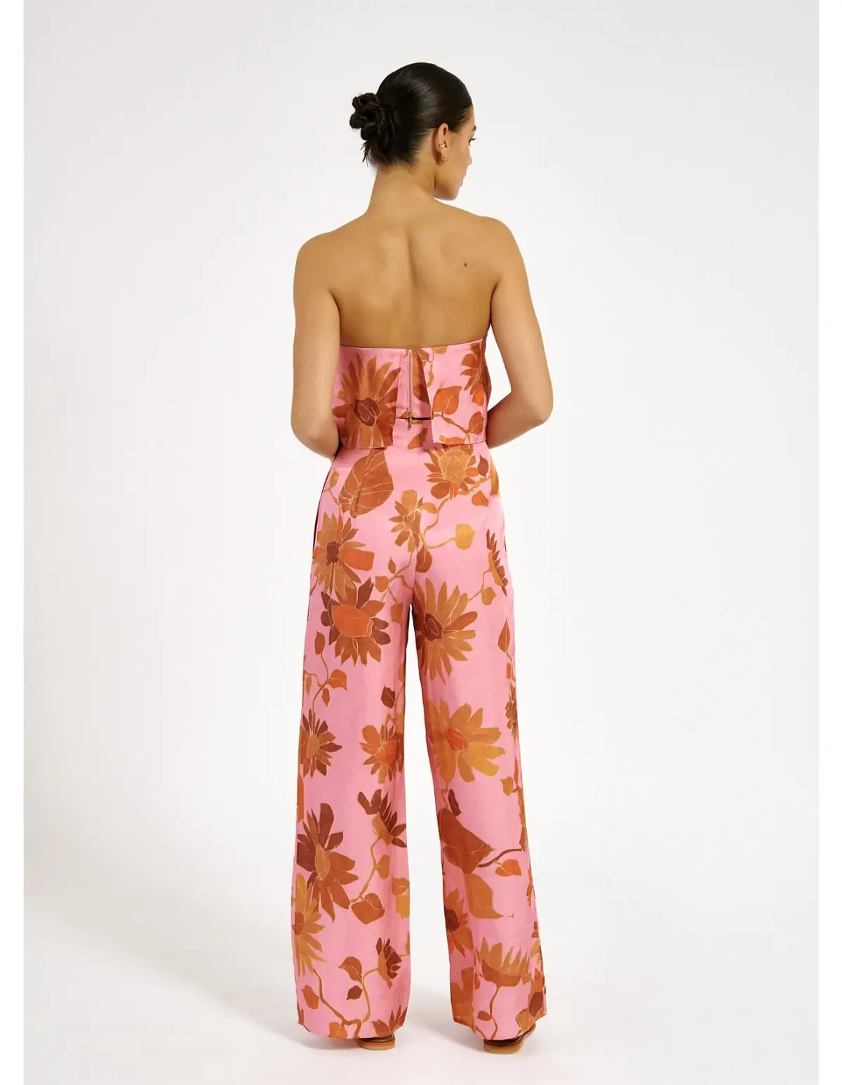Roame Elma Bustier & Beckford Pant Set Pink & Floral Size 2/ AU 10 - Image 4